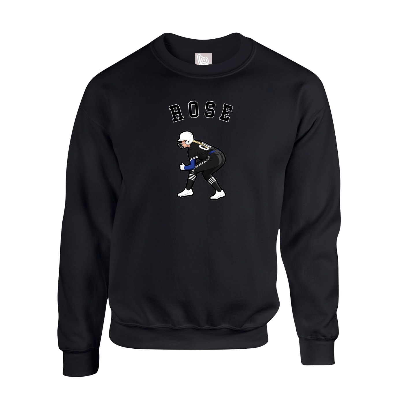 Fleece Crew — Shirsey Arch in Black