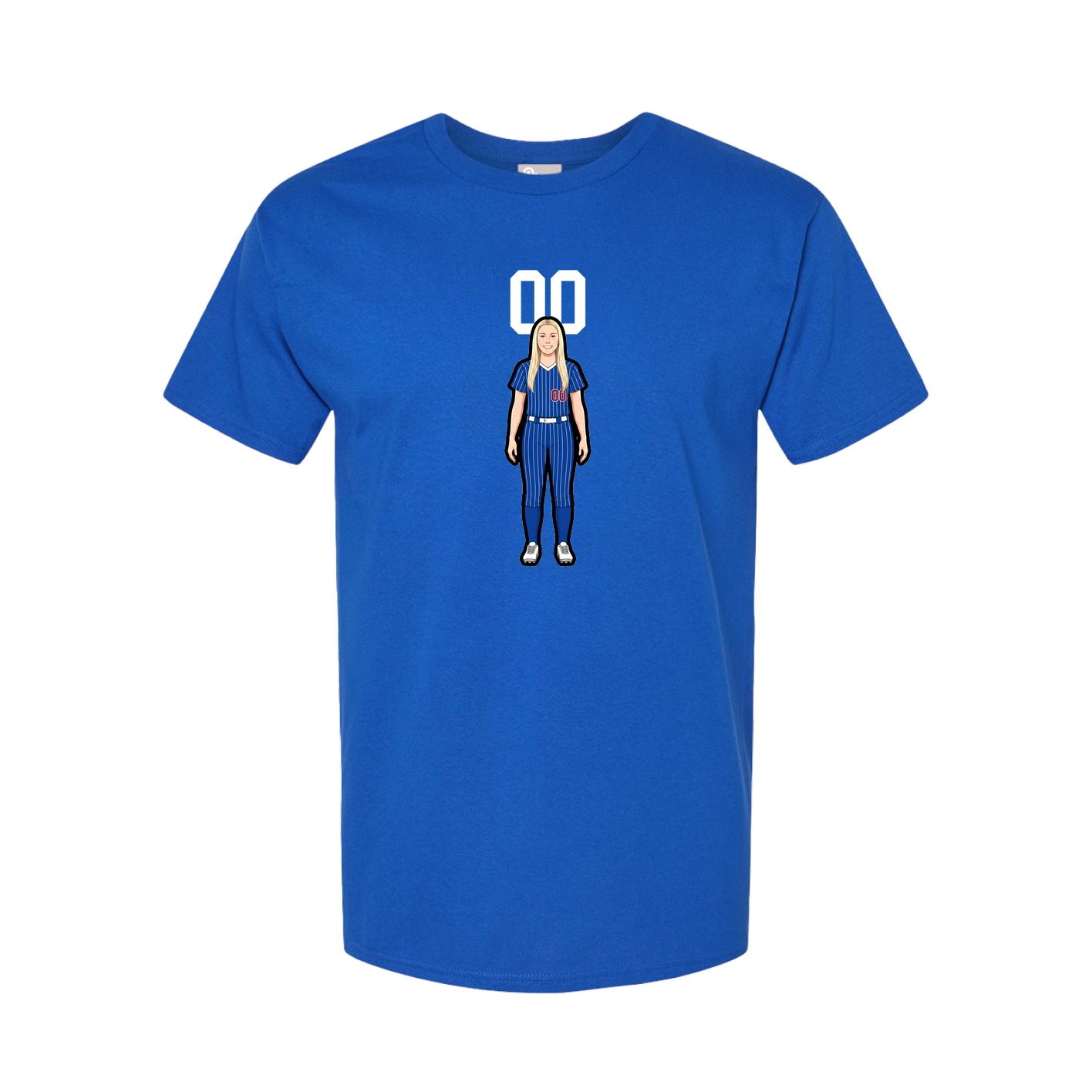 Youth Tee — Number Top in Royal
