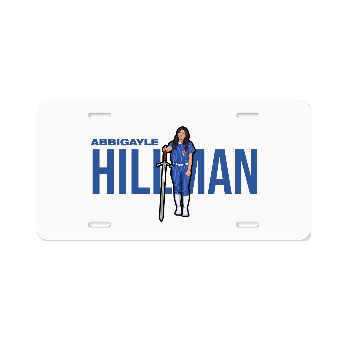 License Plate — Player Name in Classic