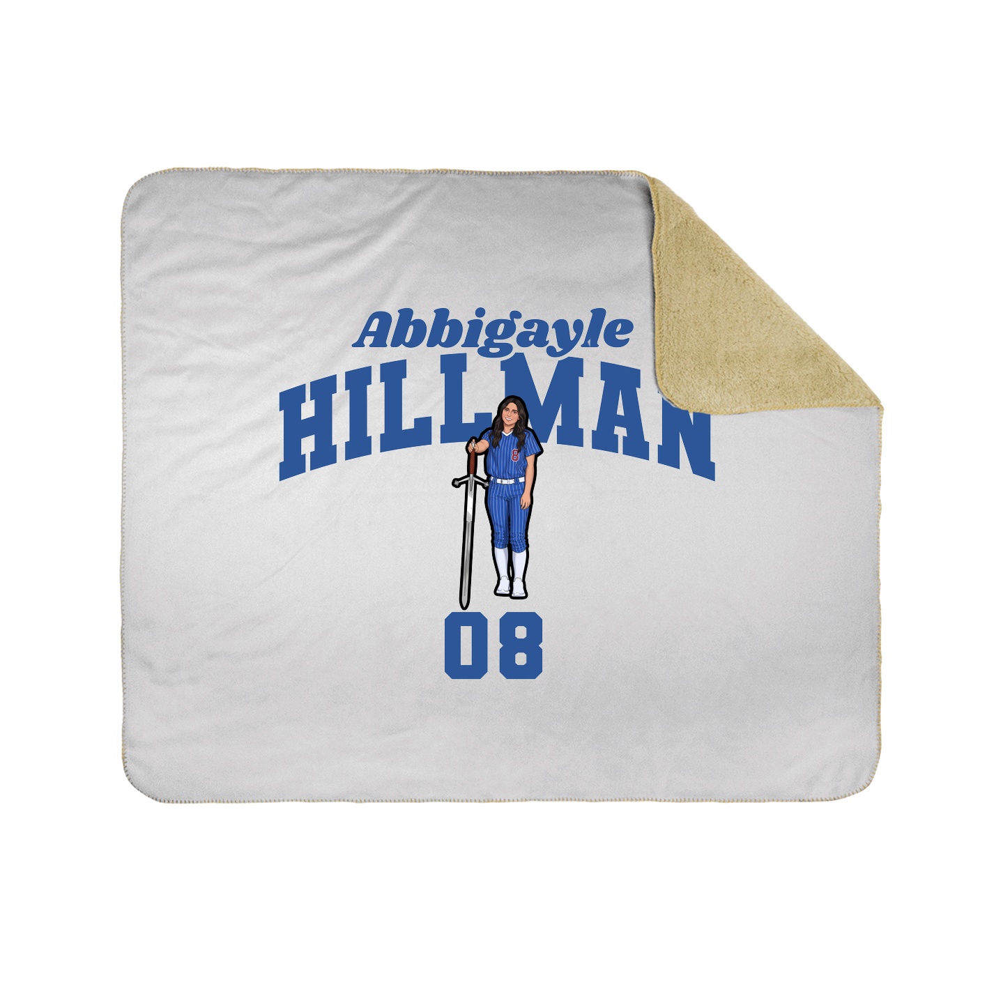 Throw Blanket — Signature Arch in White