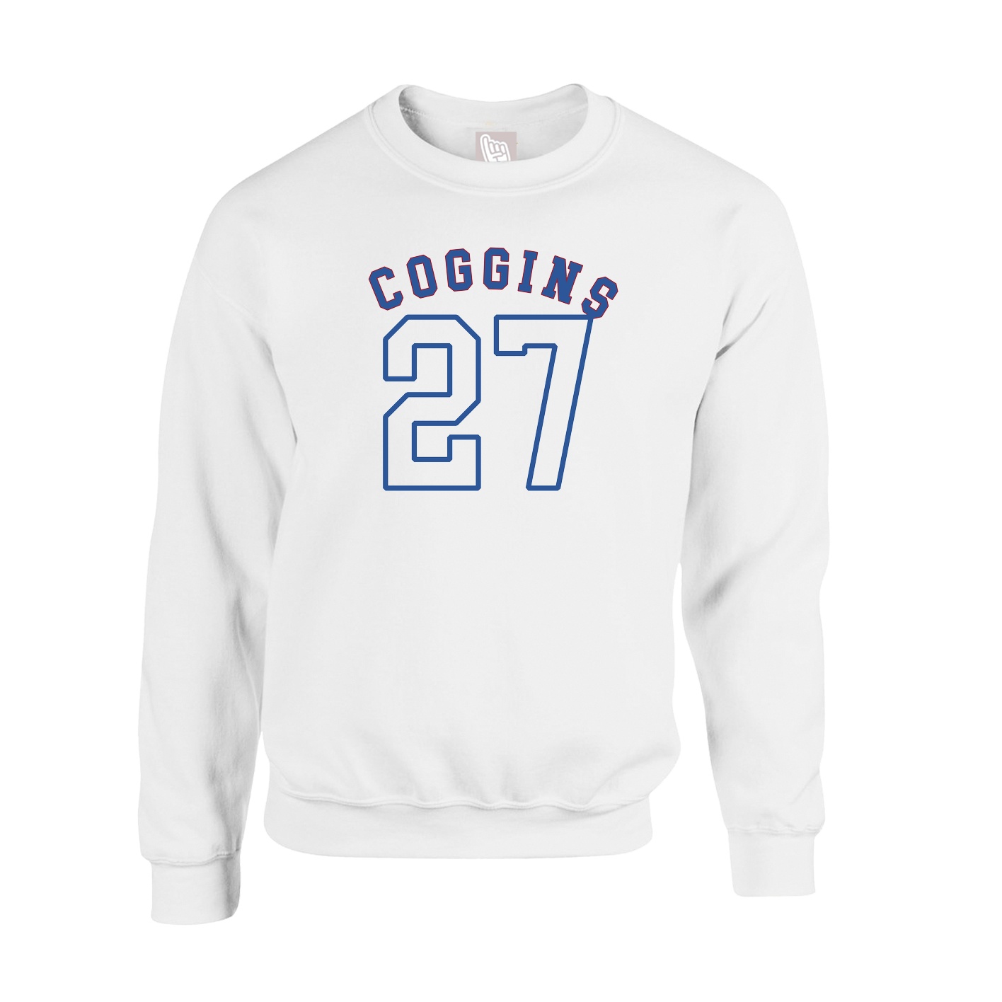 Fleece Crew — Shirsey Arch in White