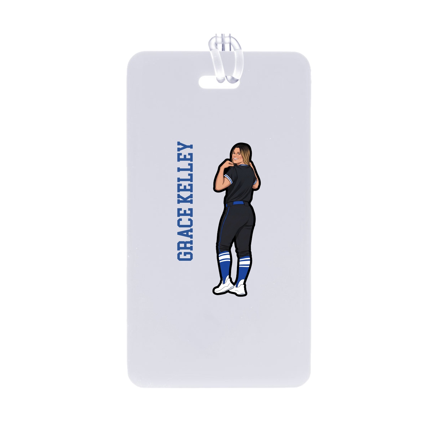 Bag Tag — Name Vertical in Classic