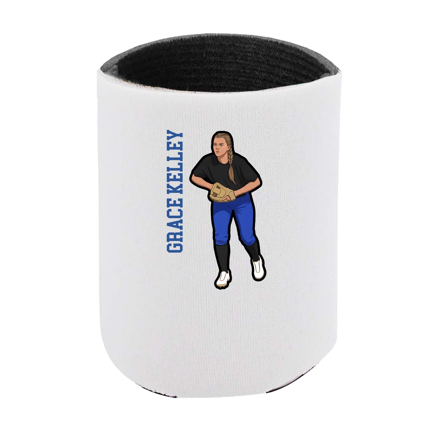 Can Holder — Name Vertical in White