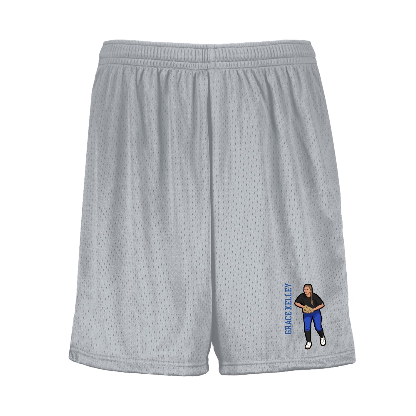 Shorts — Name Vertical in Silver