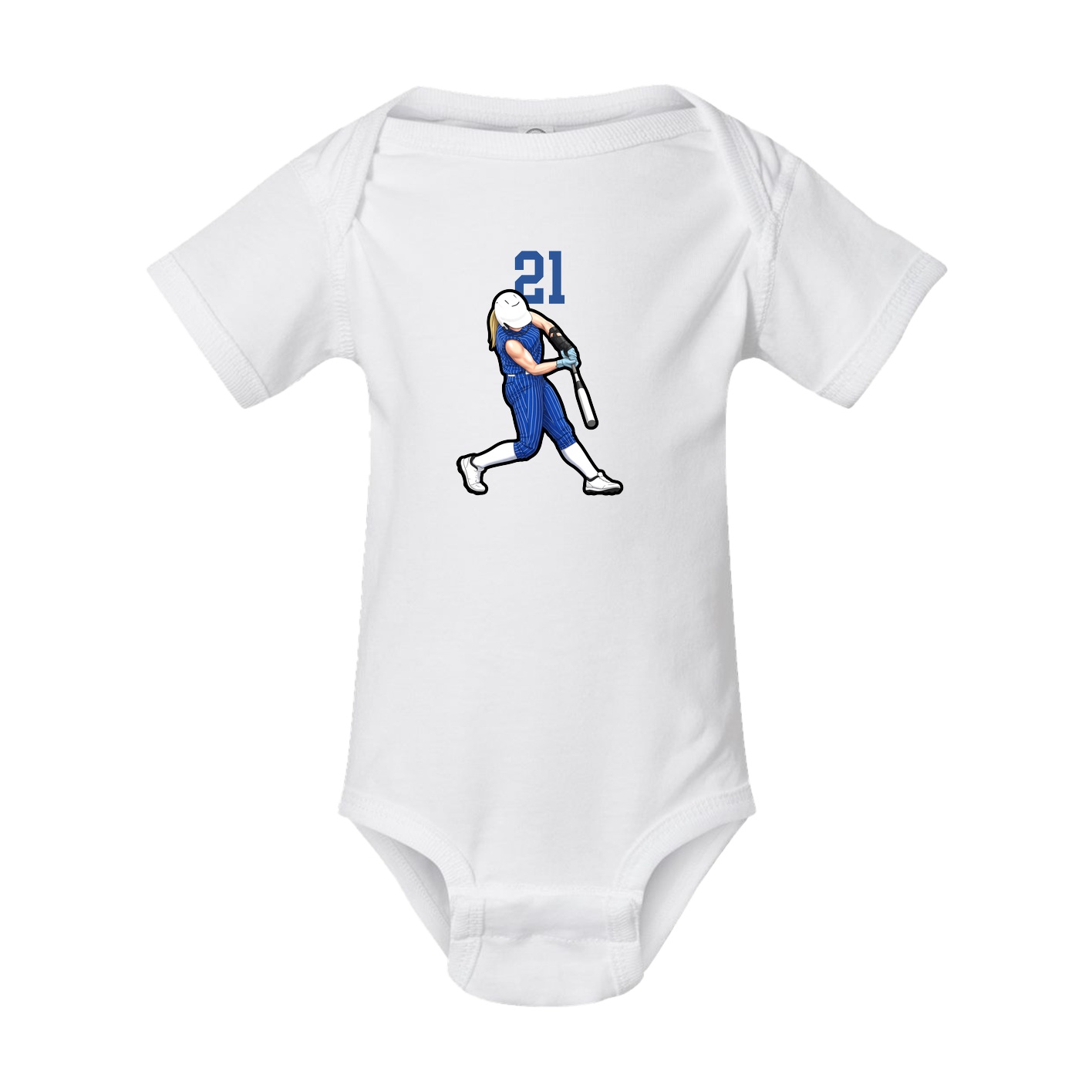 Baby Onesie — Number Top in White