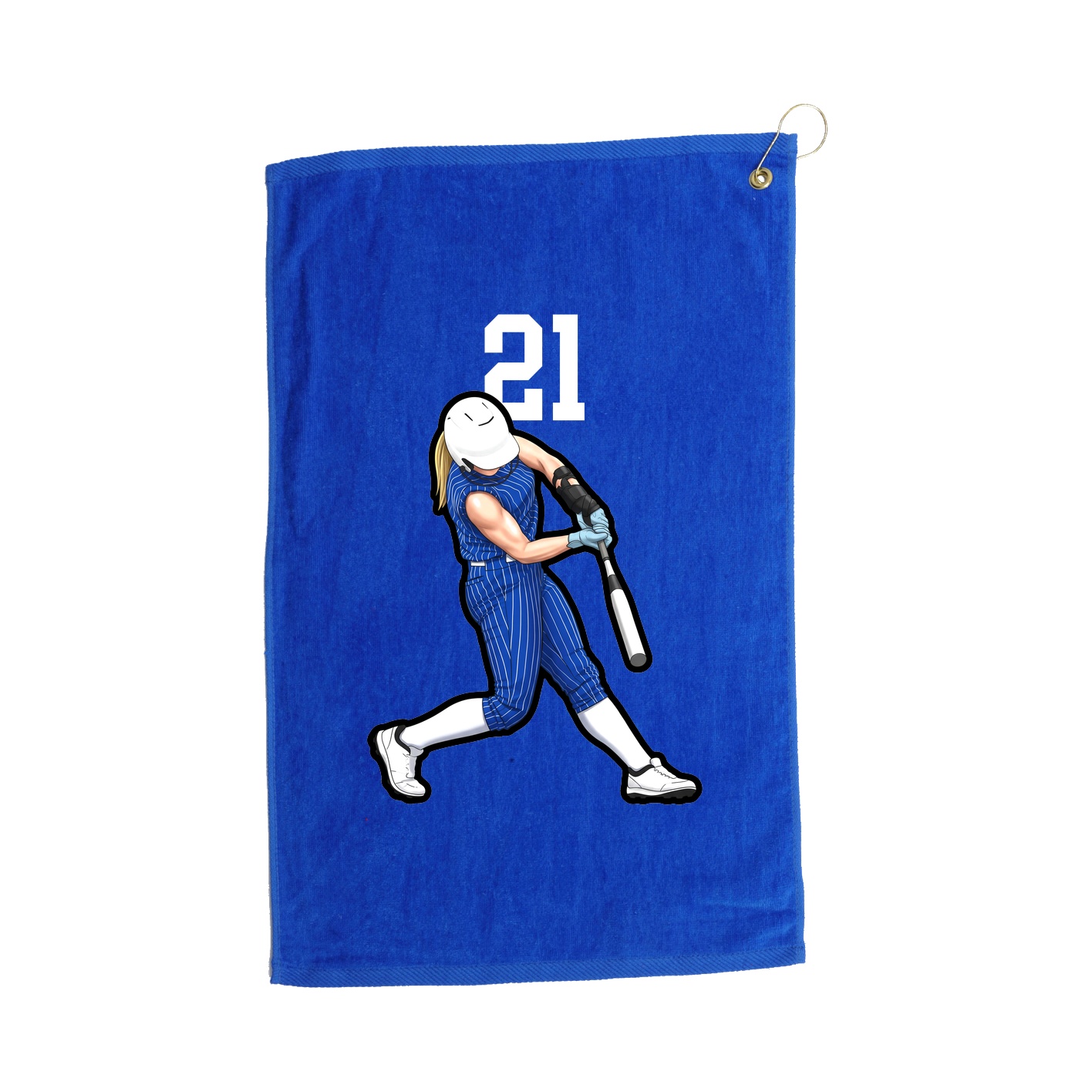 Golf Towel — Number Top in Royal