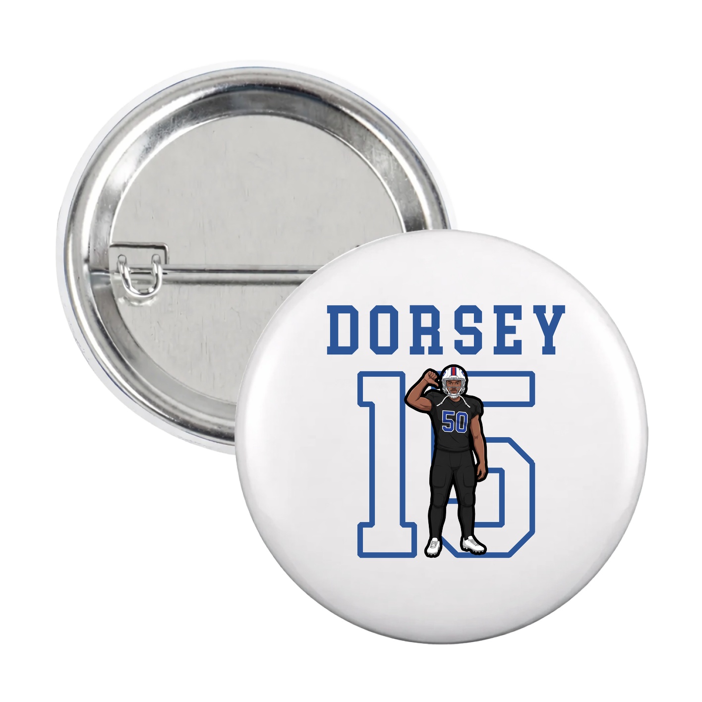 Game Day Button — Shirsey in White