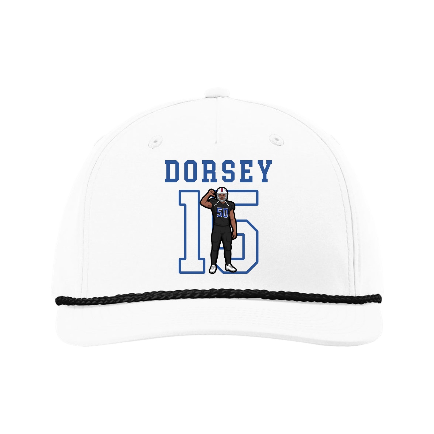 Five-Panel Classic Rope Cap — Shirsey in White
