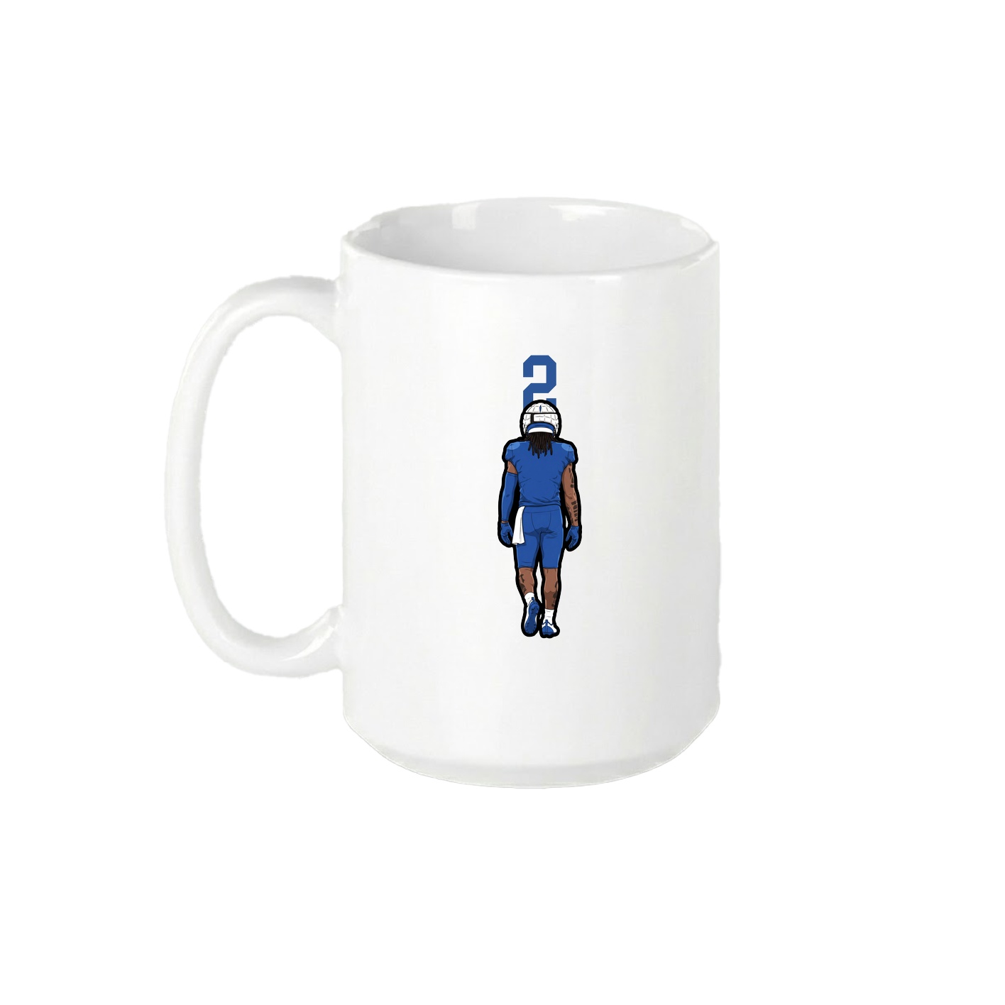 15oz Coffee Mug — Number Top in White