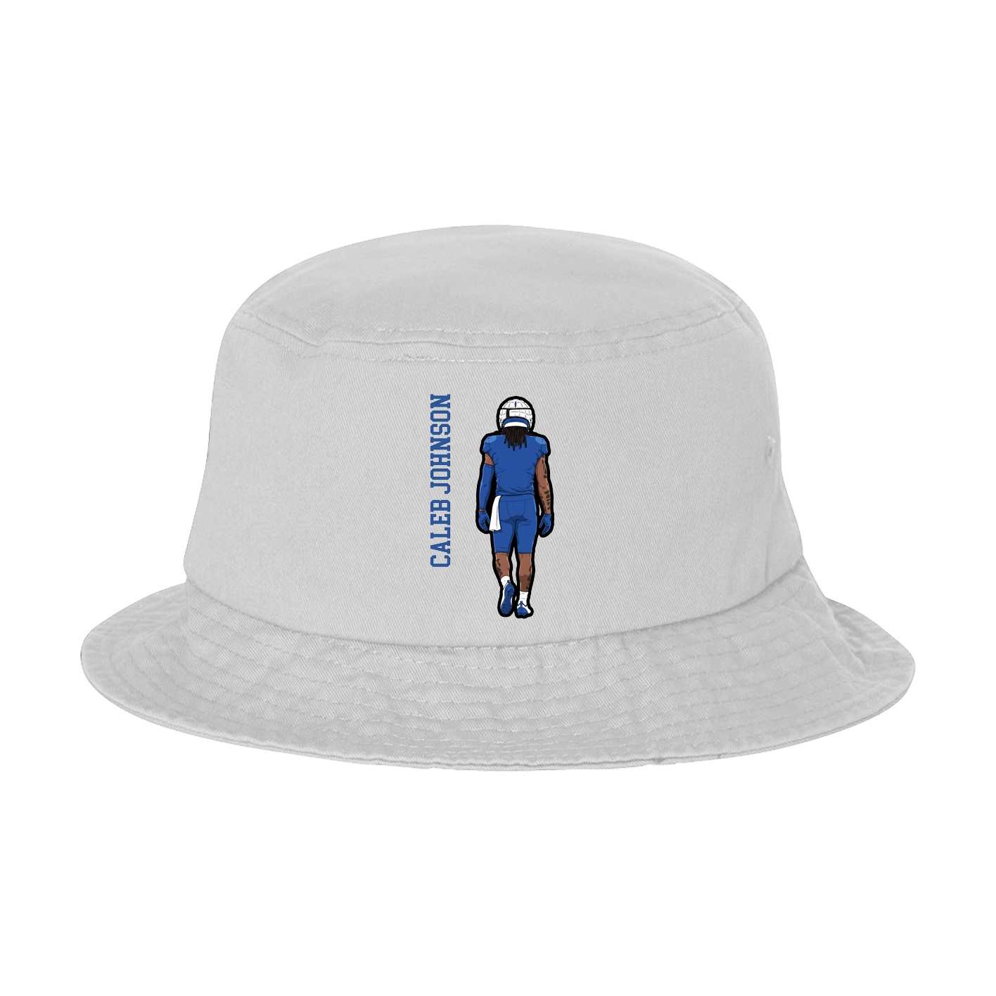 Bucket Cap — Name Vertical in White