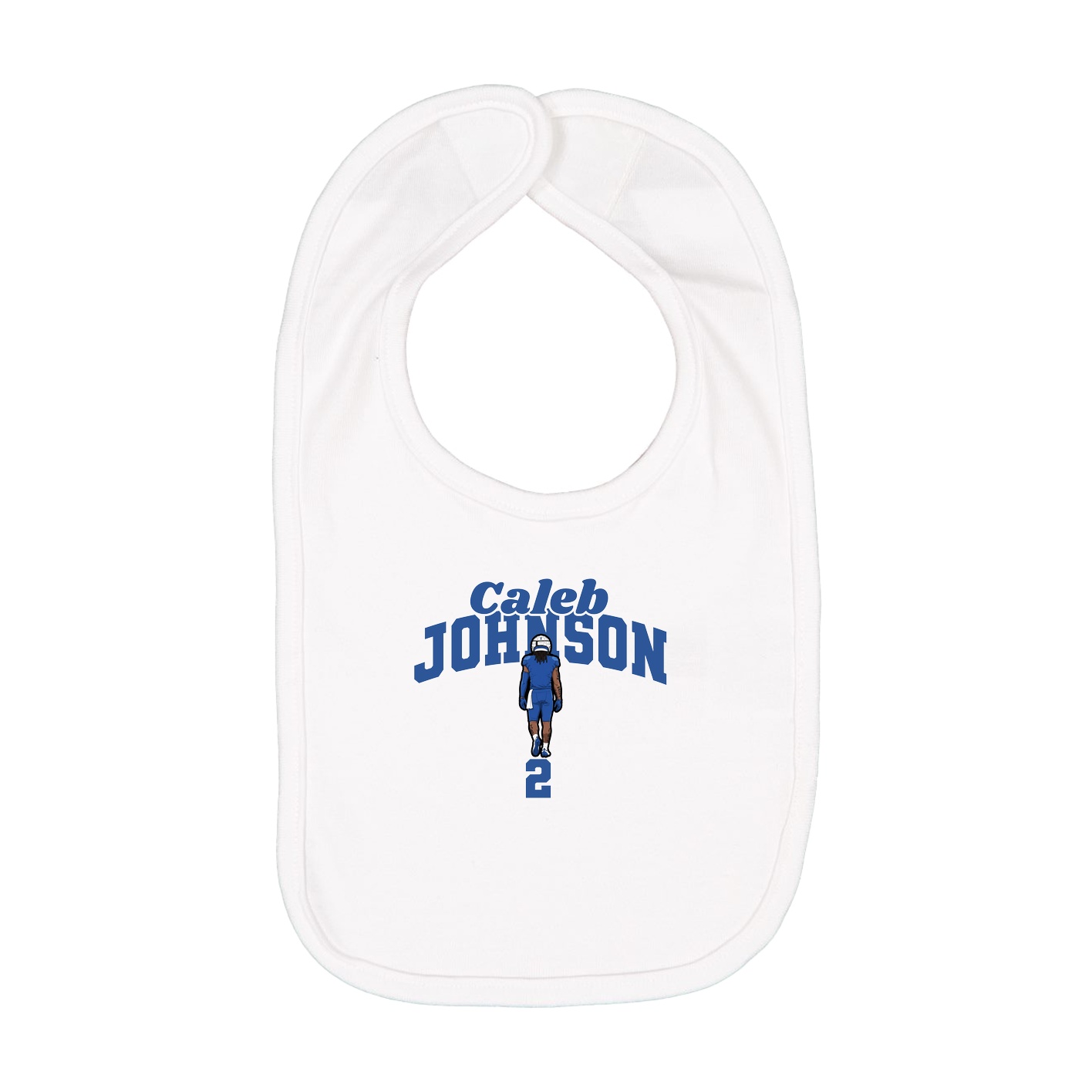 Infant Bib — Signature Arch in White