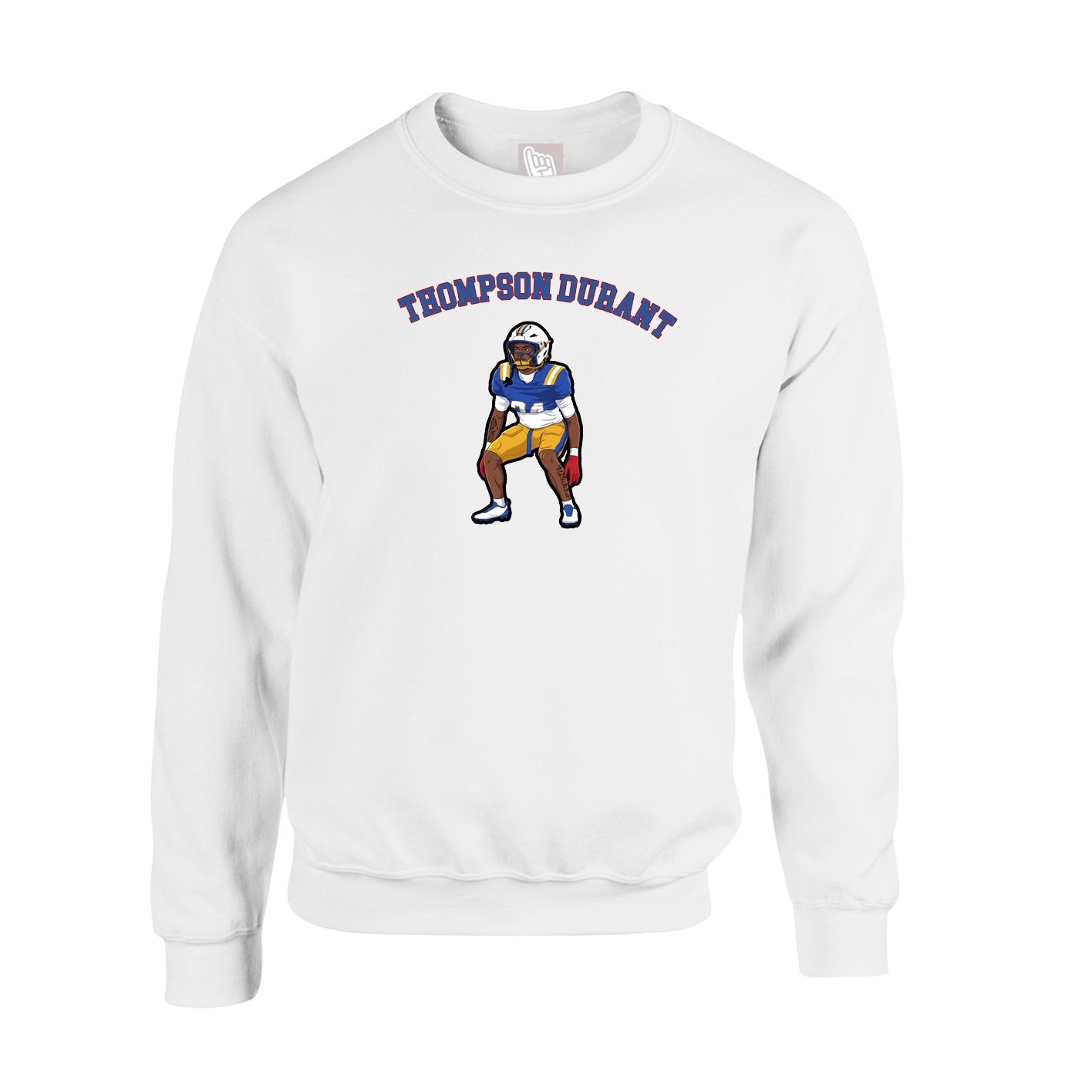 Fleece Crew — Shirsey Arch in White