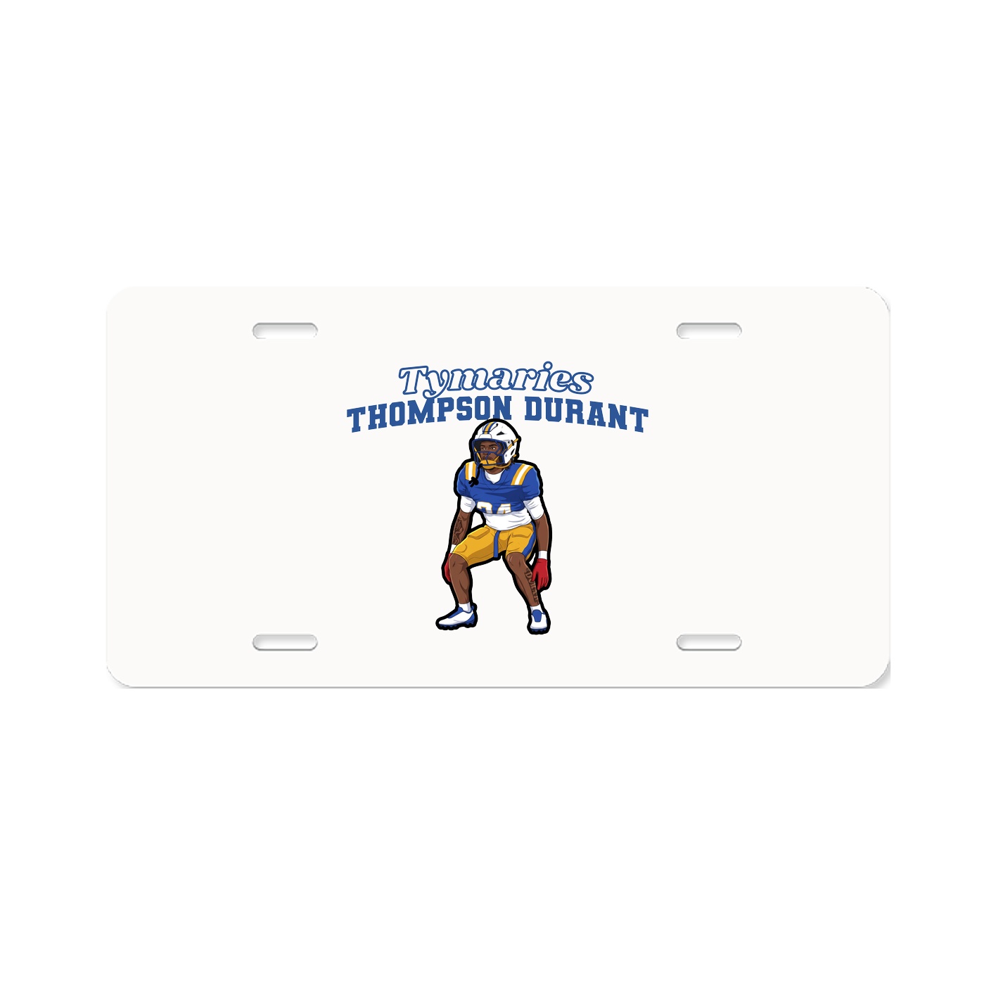 License Plate — Name Arch in Classic