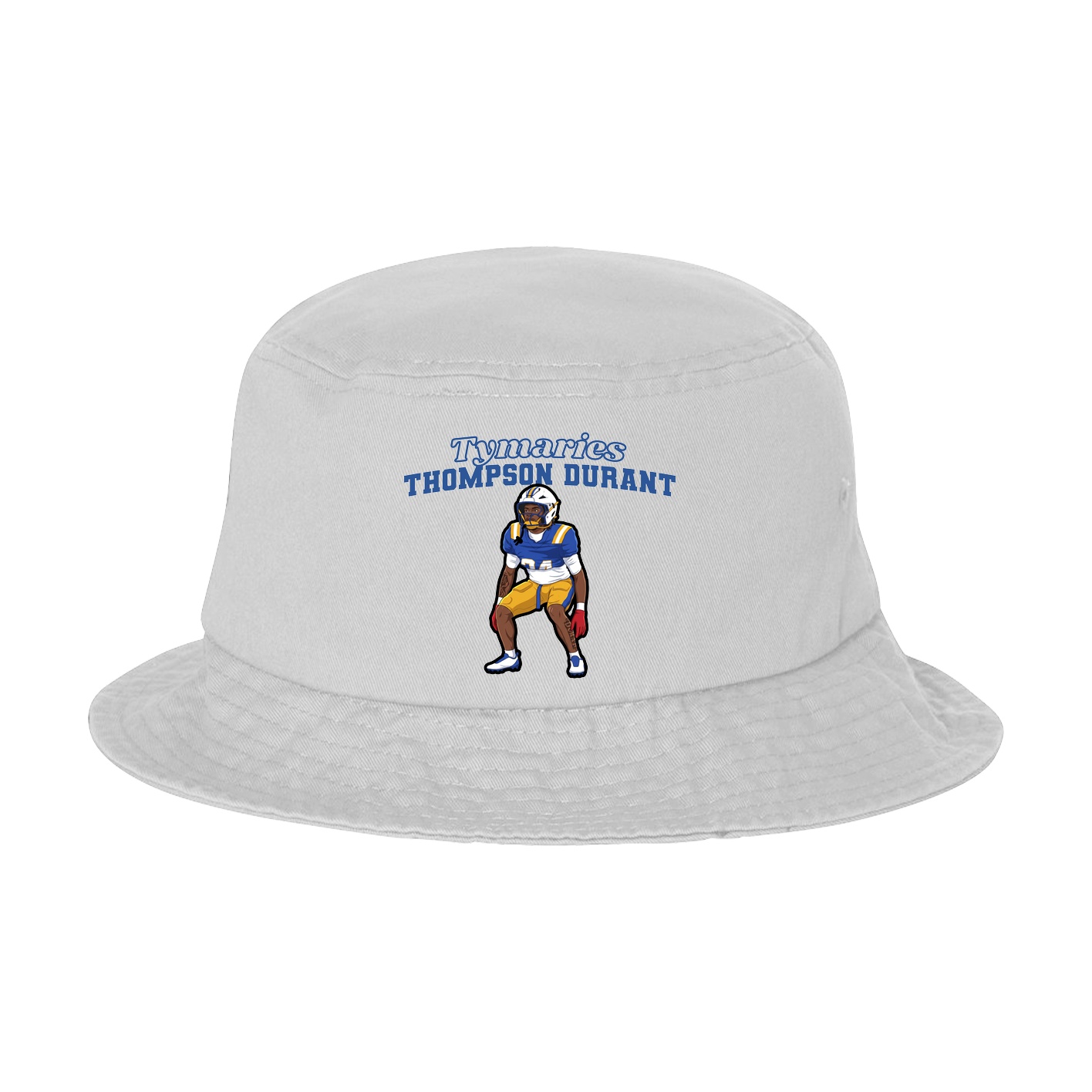 Bucket Cap — Name Arch in White