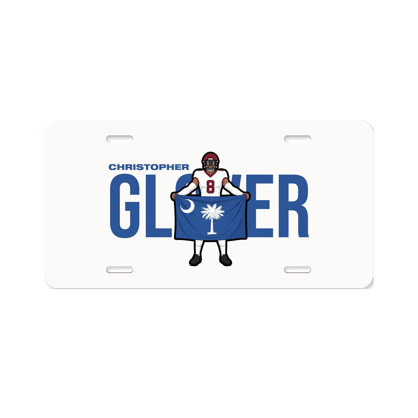License Plate — Player Name in Classic