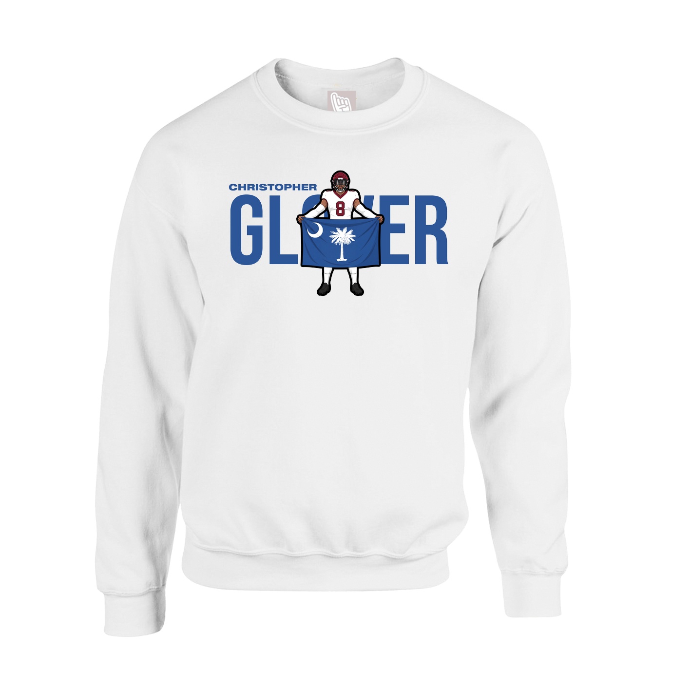Fleece Crew — Player Name in White