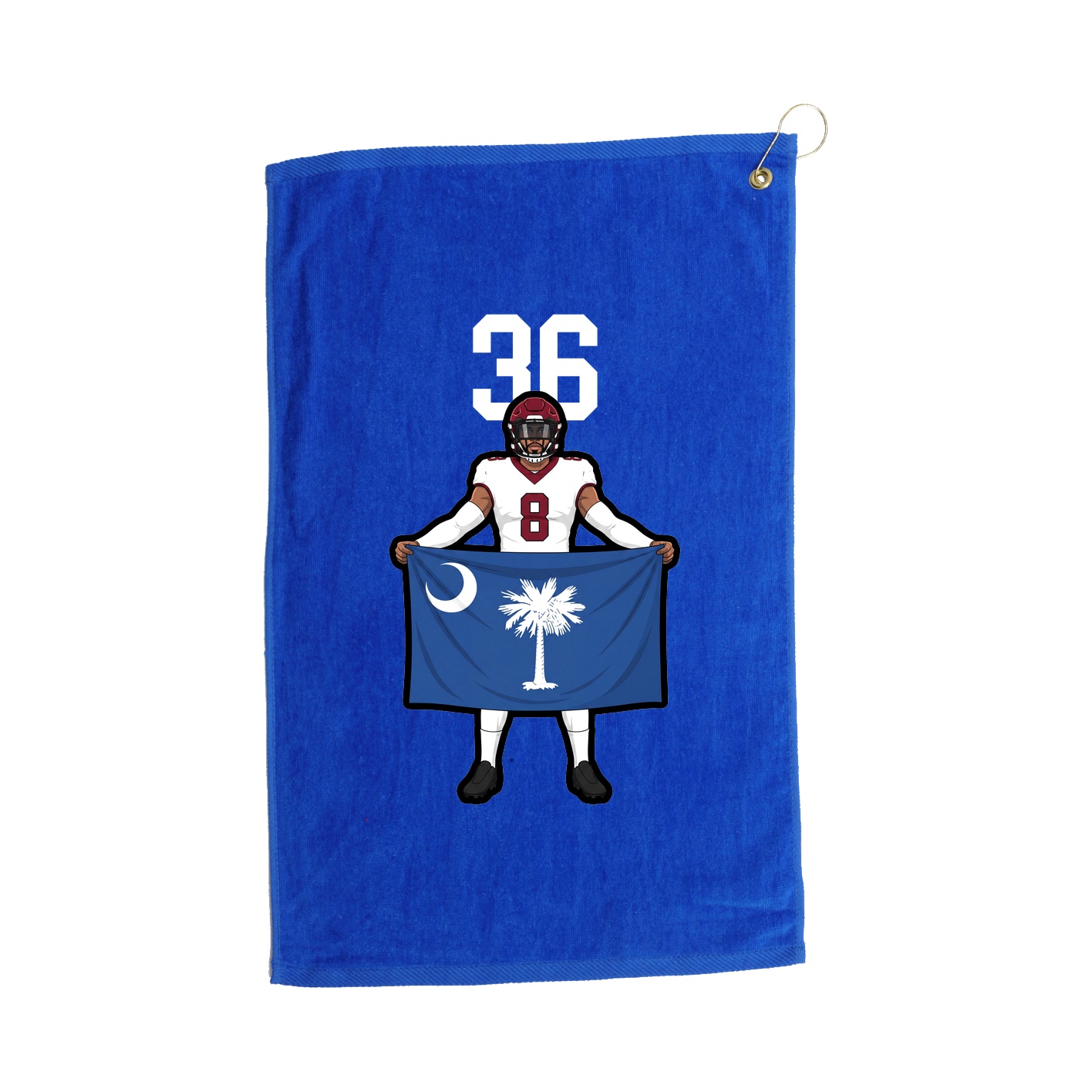 Golf Towel — Number Top in Royal