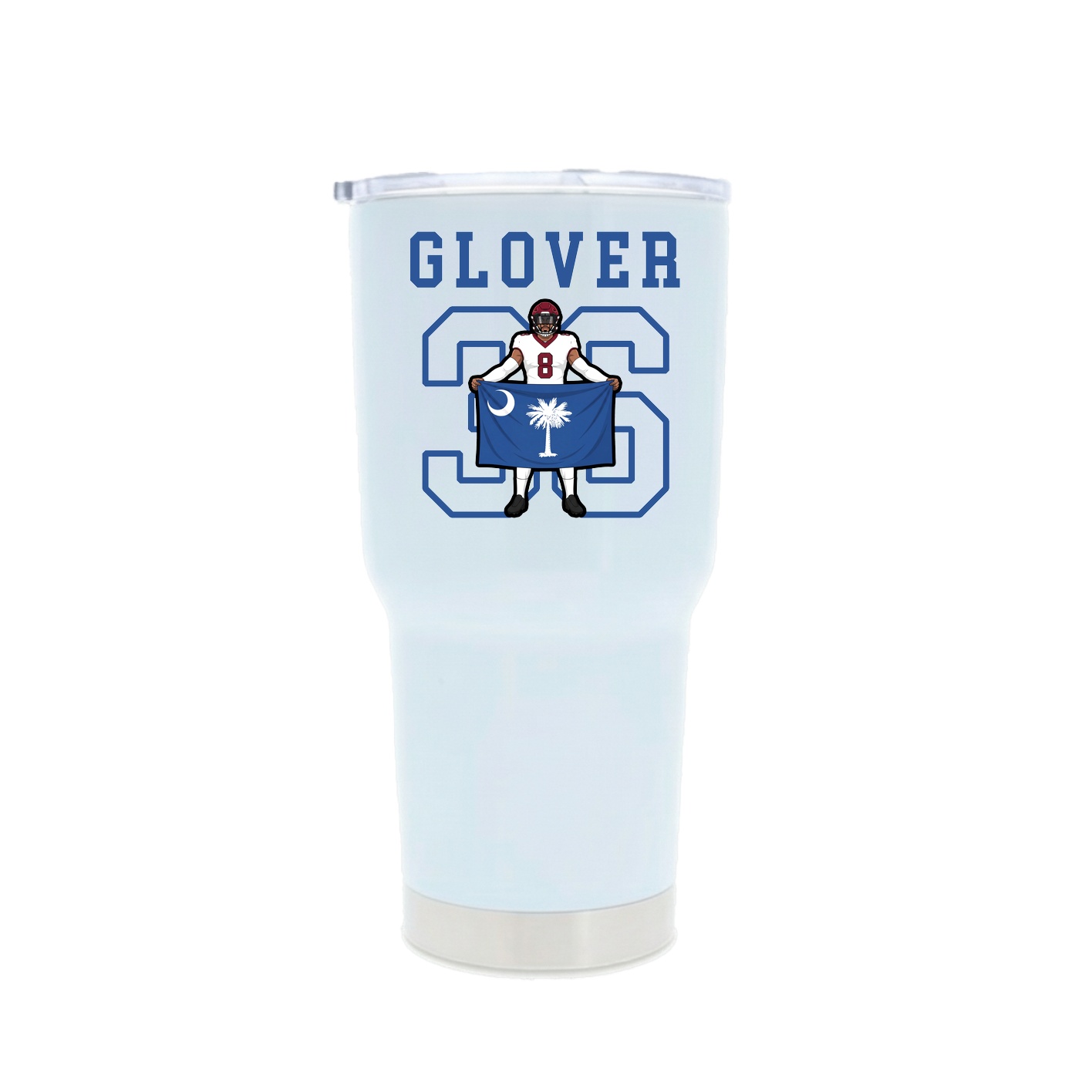 30oz Stainless Steel Tumbler — Shirsey in White
