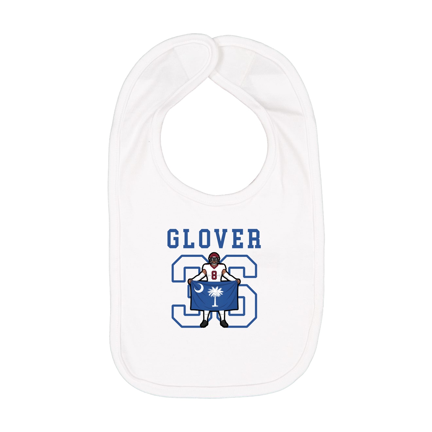 Infant Bib — Shirsey in White
