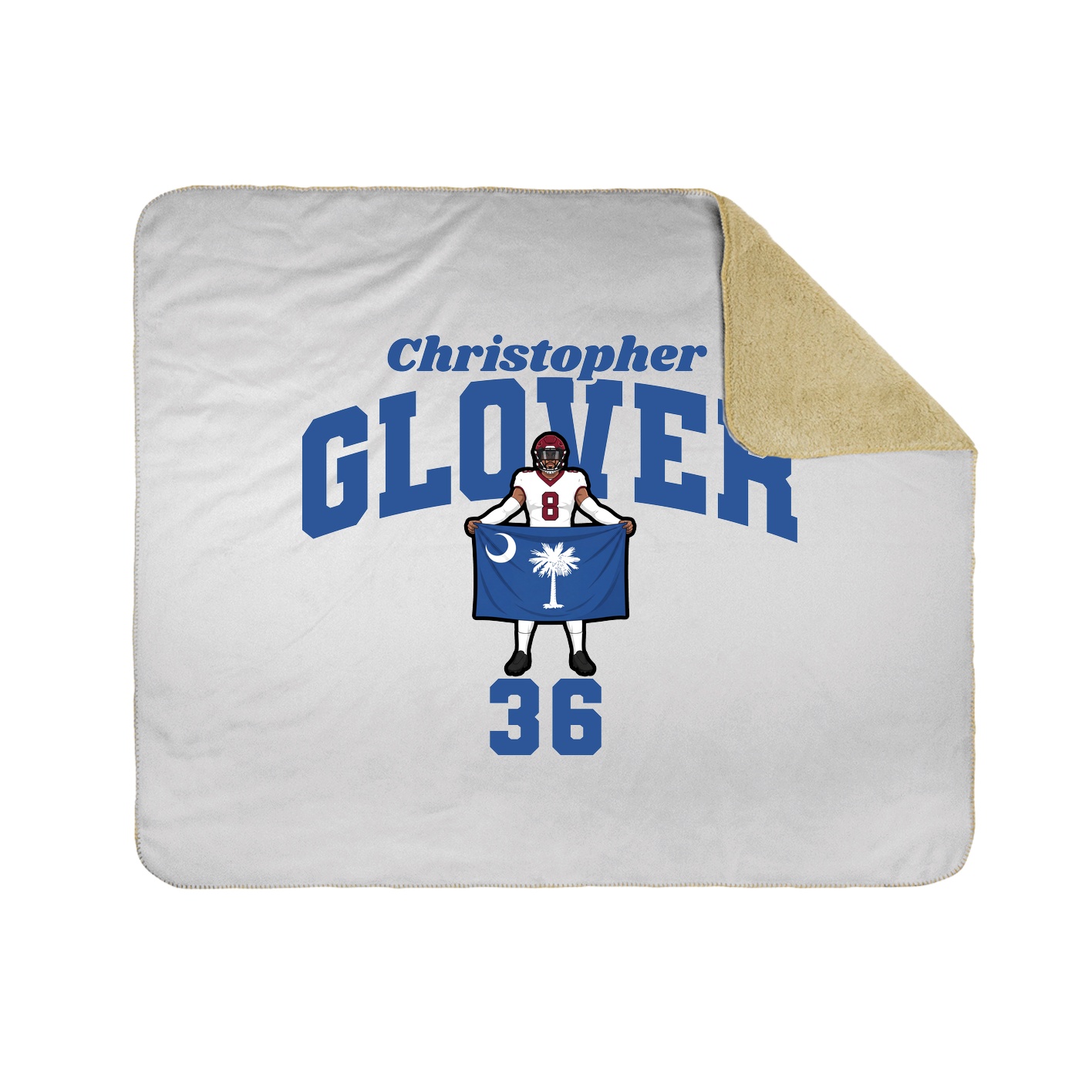 Throw Blanket — Signature Arch in White