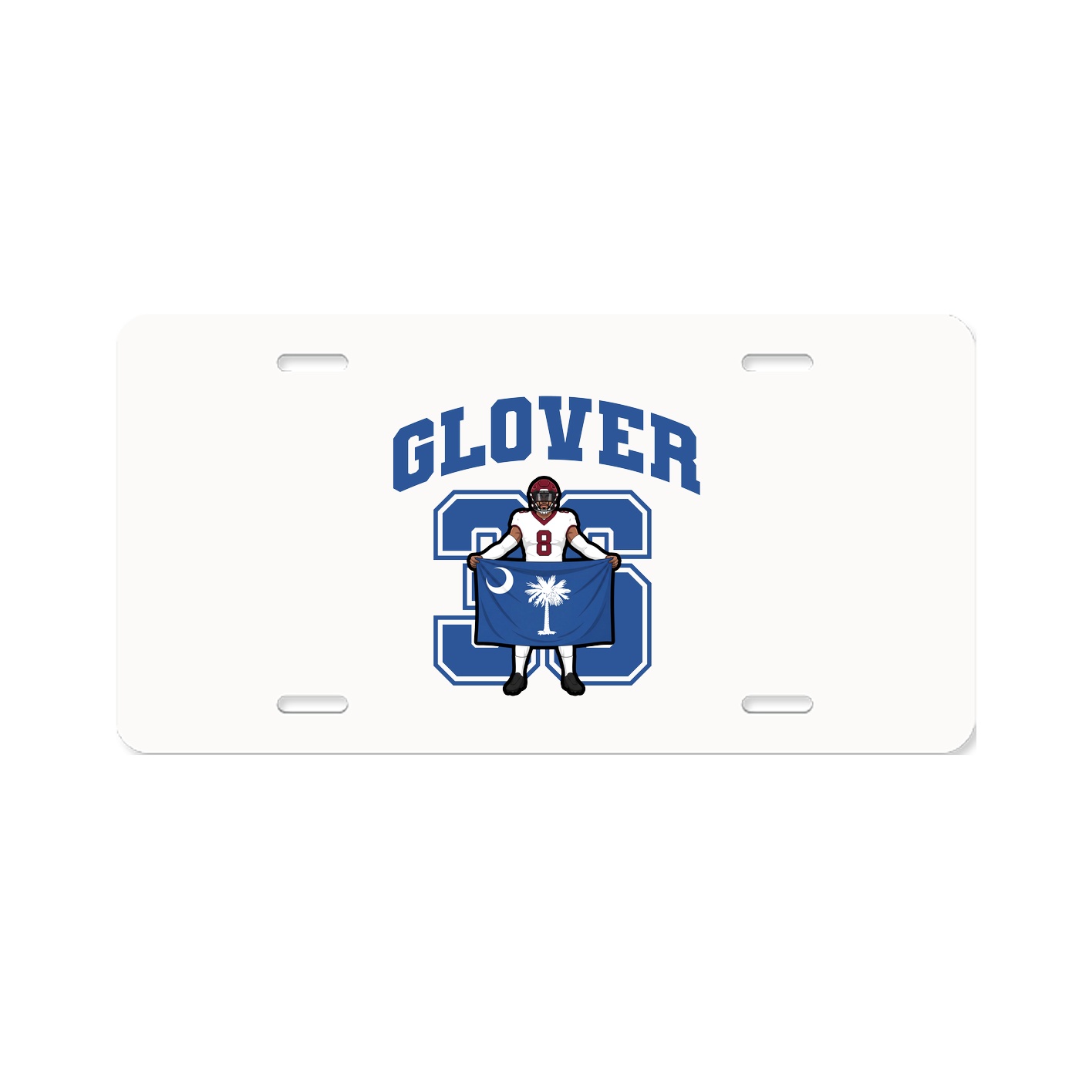 License Plate — Number in Classic