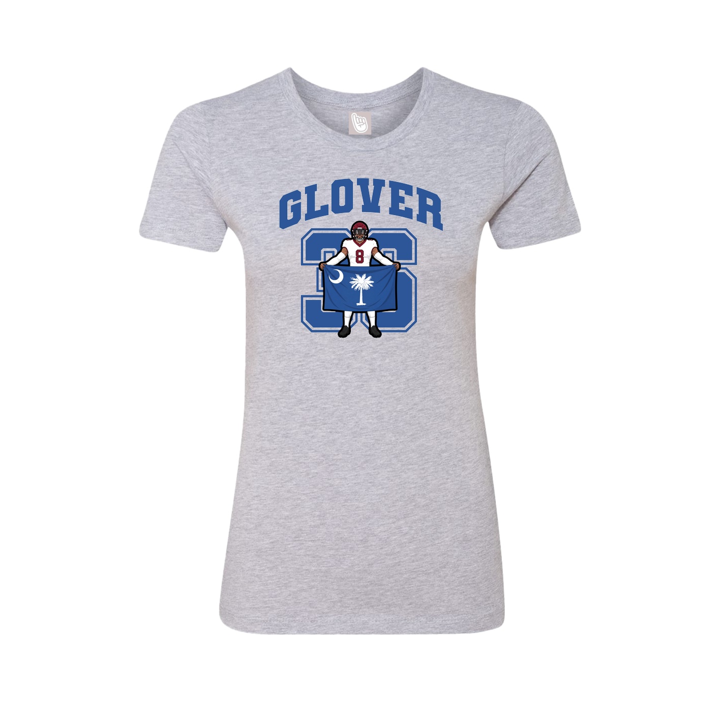 Womens Tee — Number in Grey