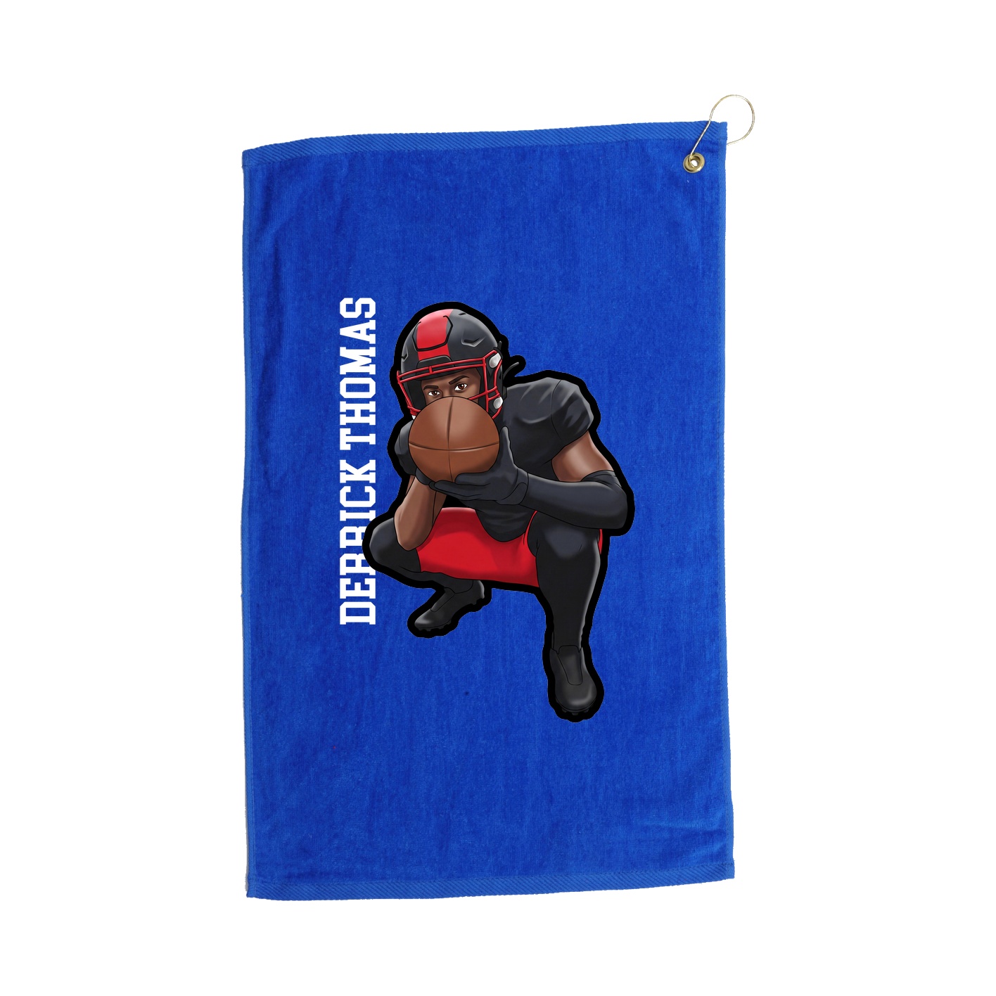 Golf Towel — Name Vertical in Royal