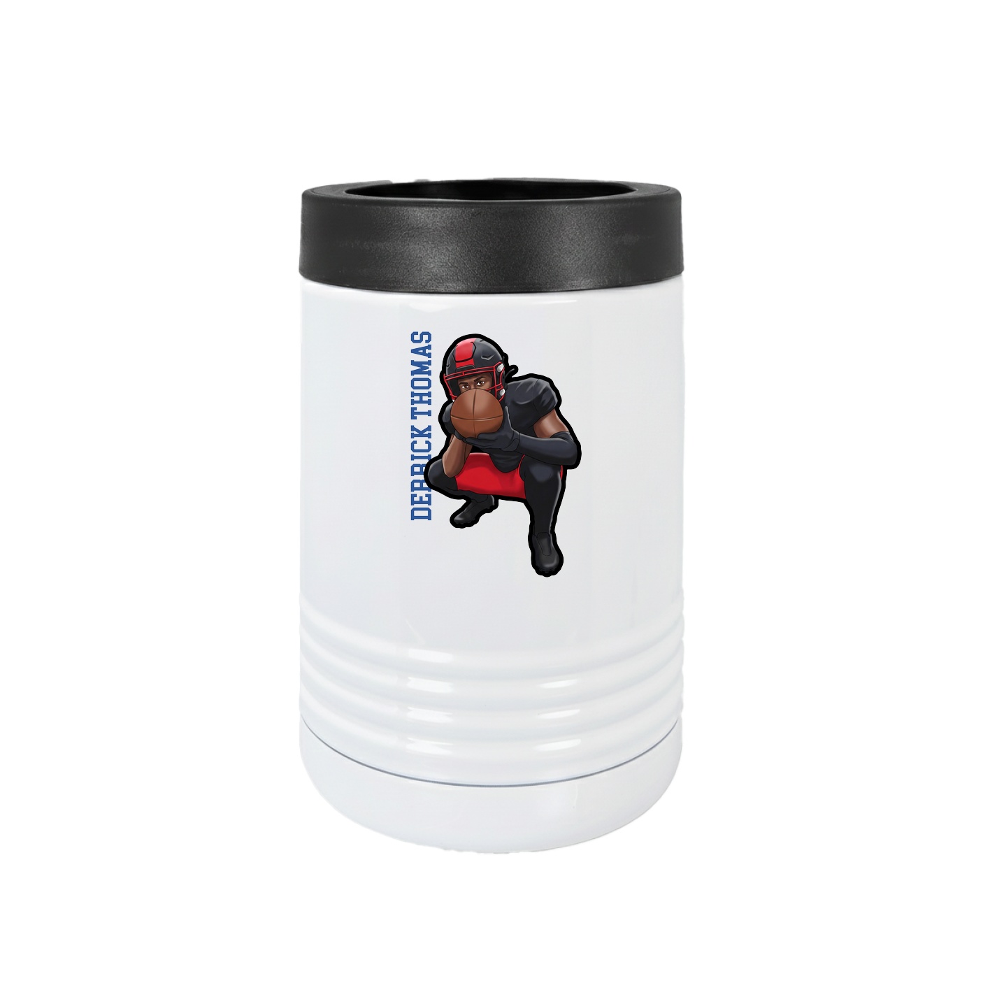 Beverage Holder — Name Vertical in White