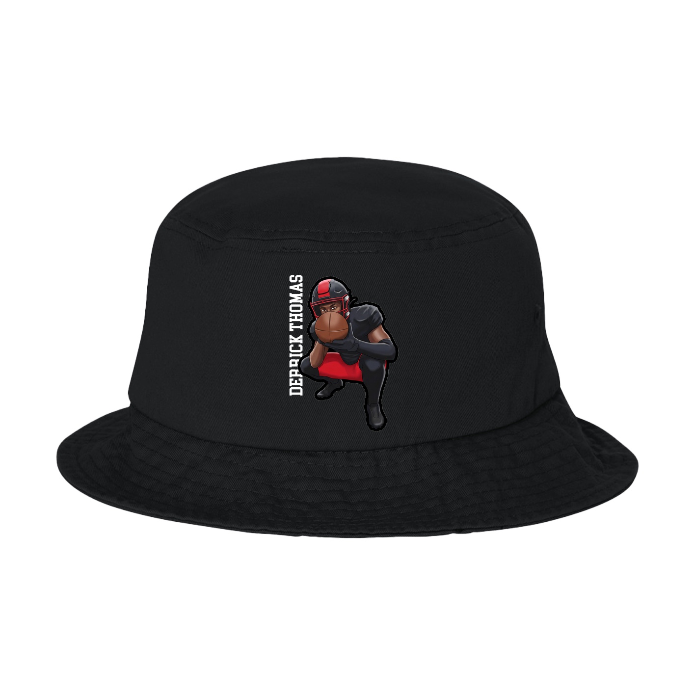 Bucket Cap — Name Vertical in Black