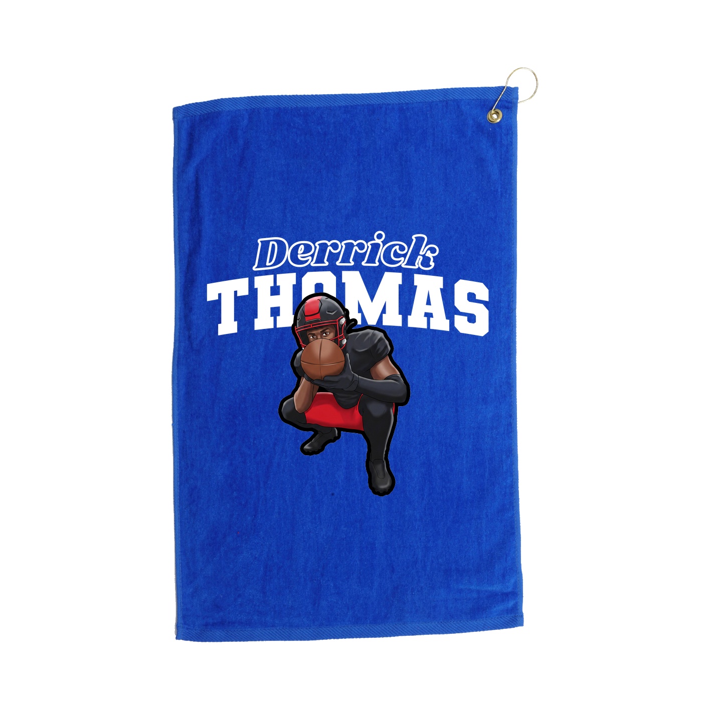 Golf Towel — Name Arch in Royal
