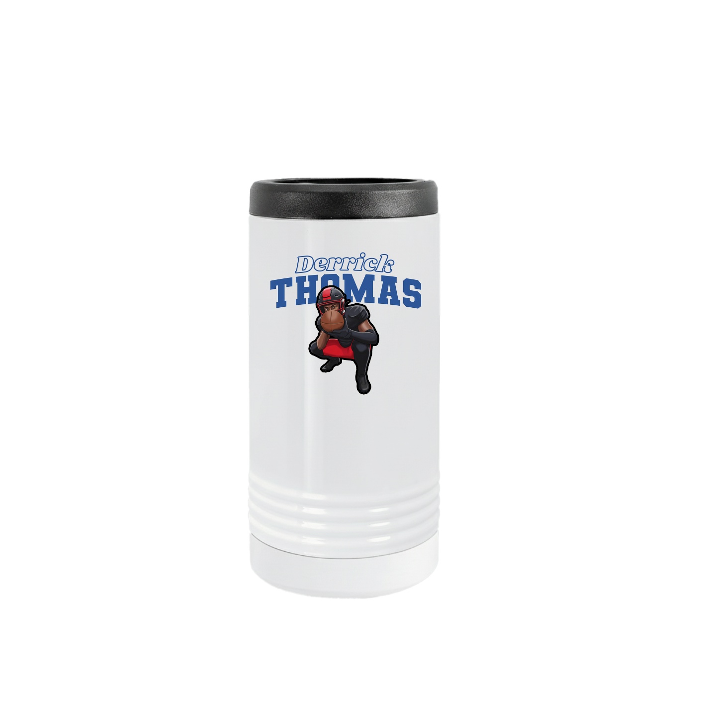 Slim Beverage Holder — Name Arch in White