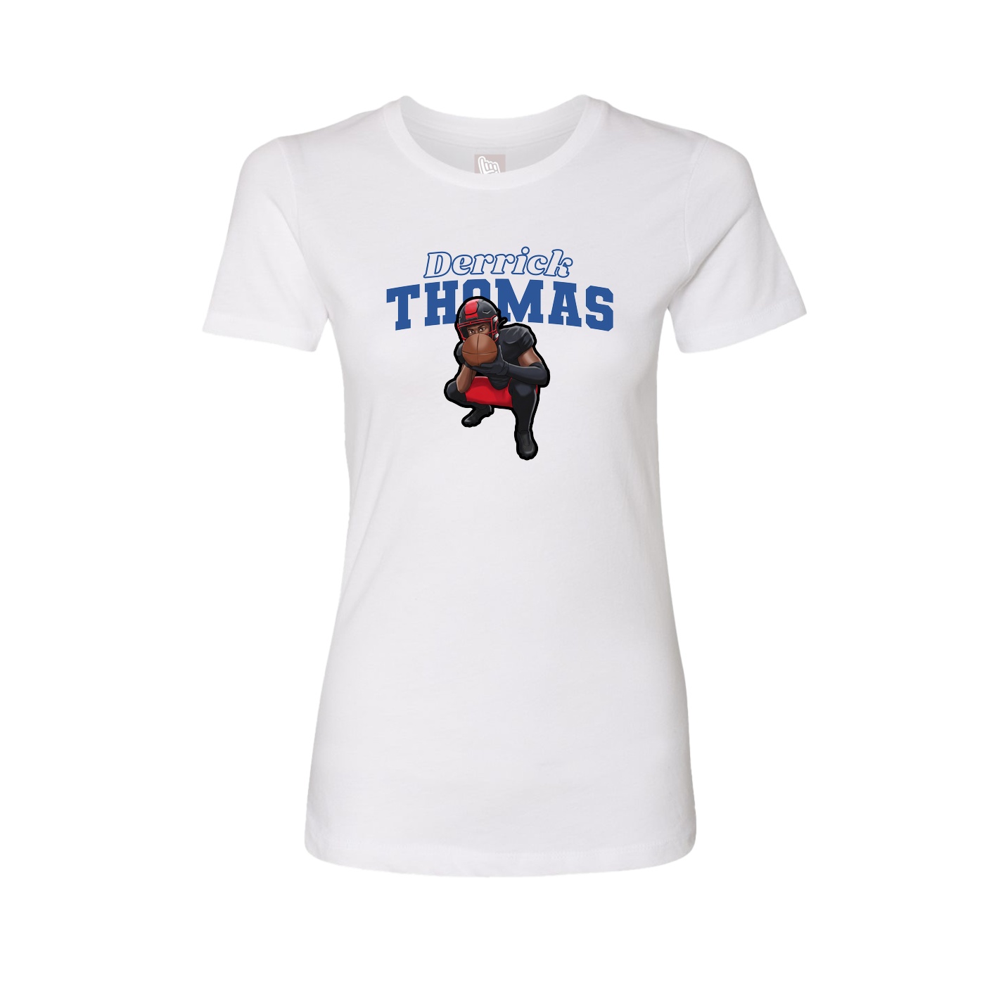 Womens Tee — Name Arch in White