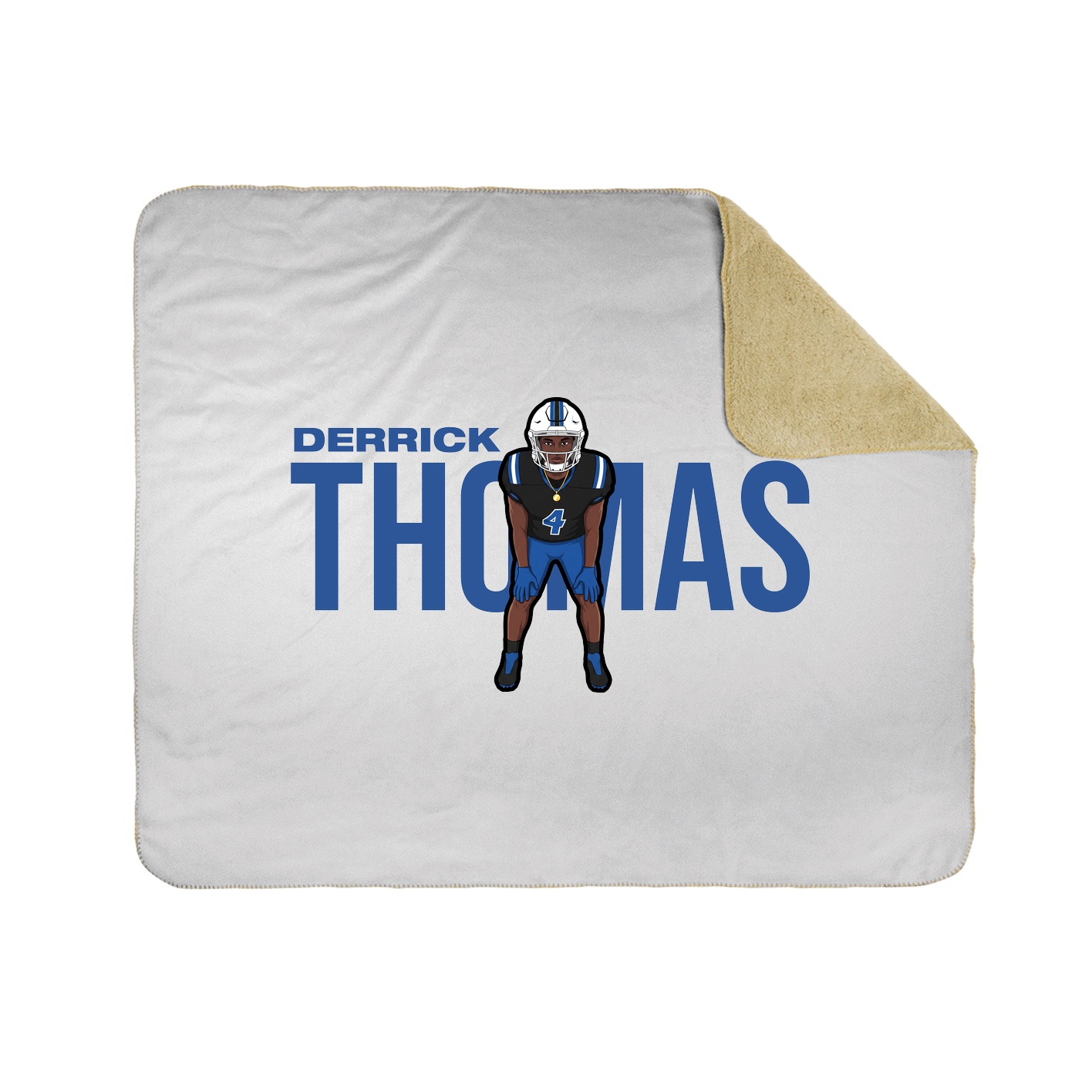 Throw Blanket — Player Name in White