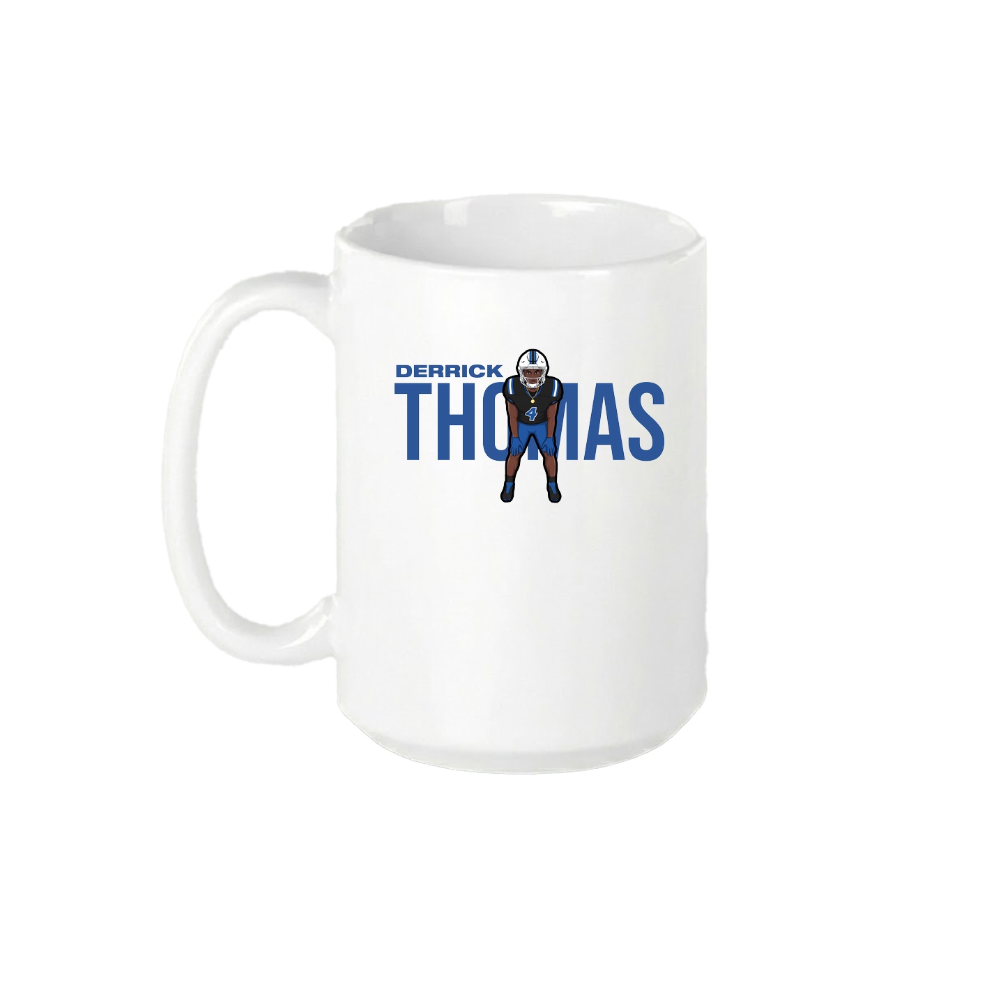 15oz Coffee Mug — Player Name in White