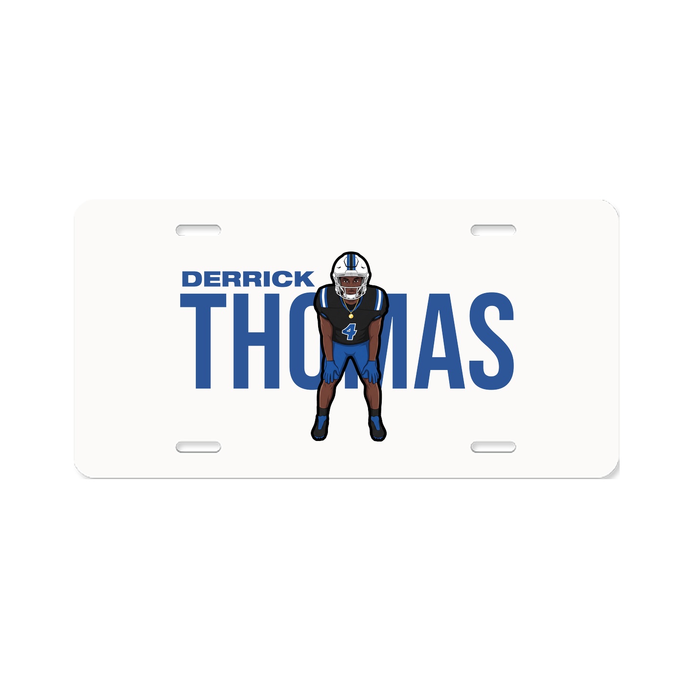 License Plate — Player Name in Classic