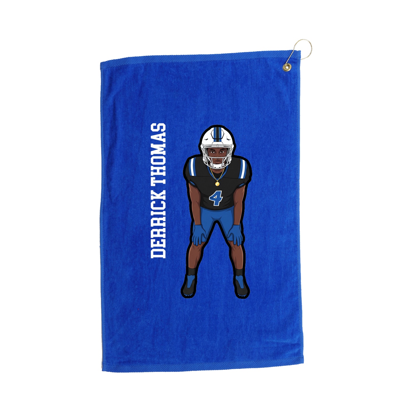 Golf Towel — Name Vertical in Royal