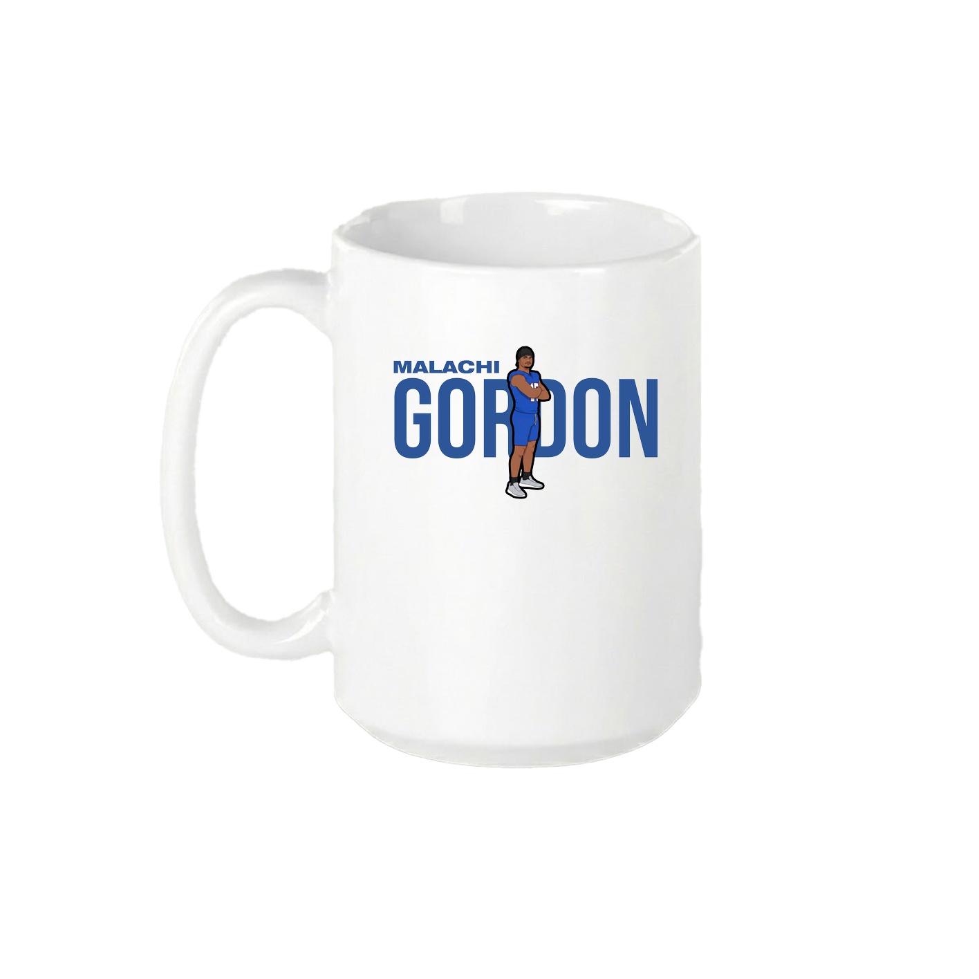 15oz Coffee Mug — Player Name in White