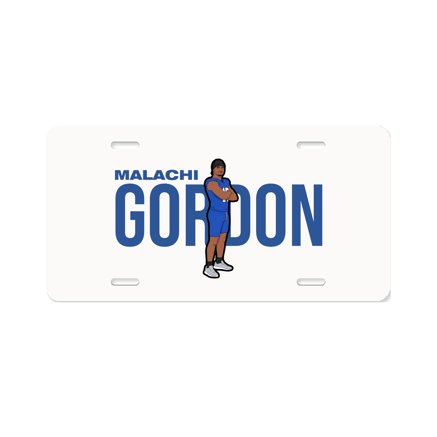 License Plate — Player Name in Classic