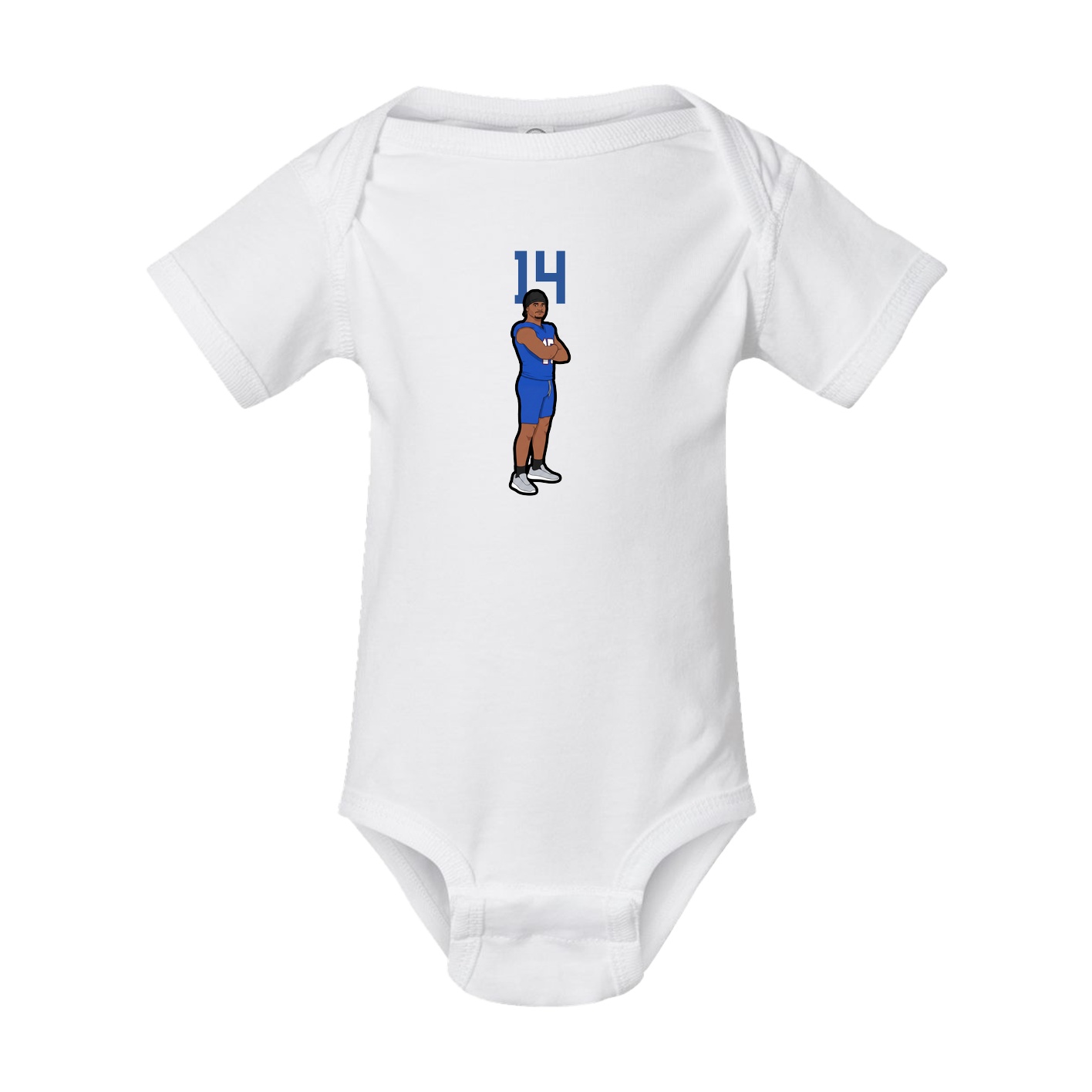 Baby Onesie — Number Top in White