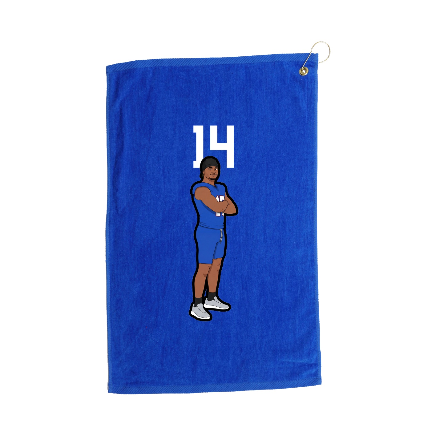 Golf Towel — Number Top in Royal