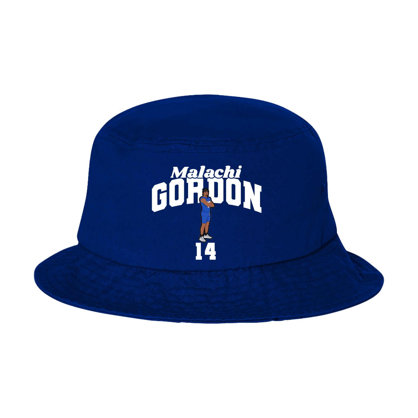 Bucket Cap — Signature Arch in Royal Blue