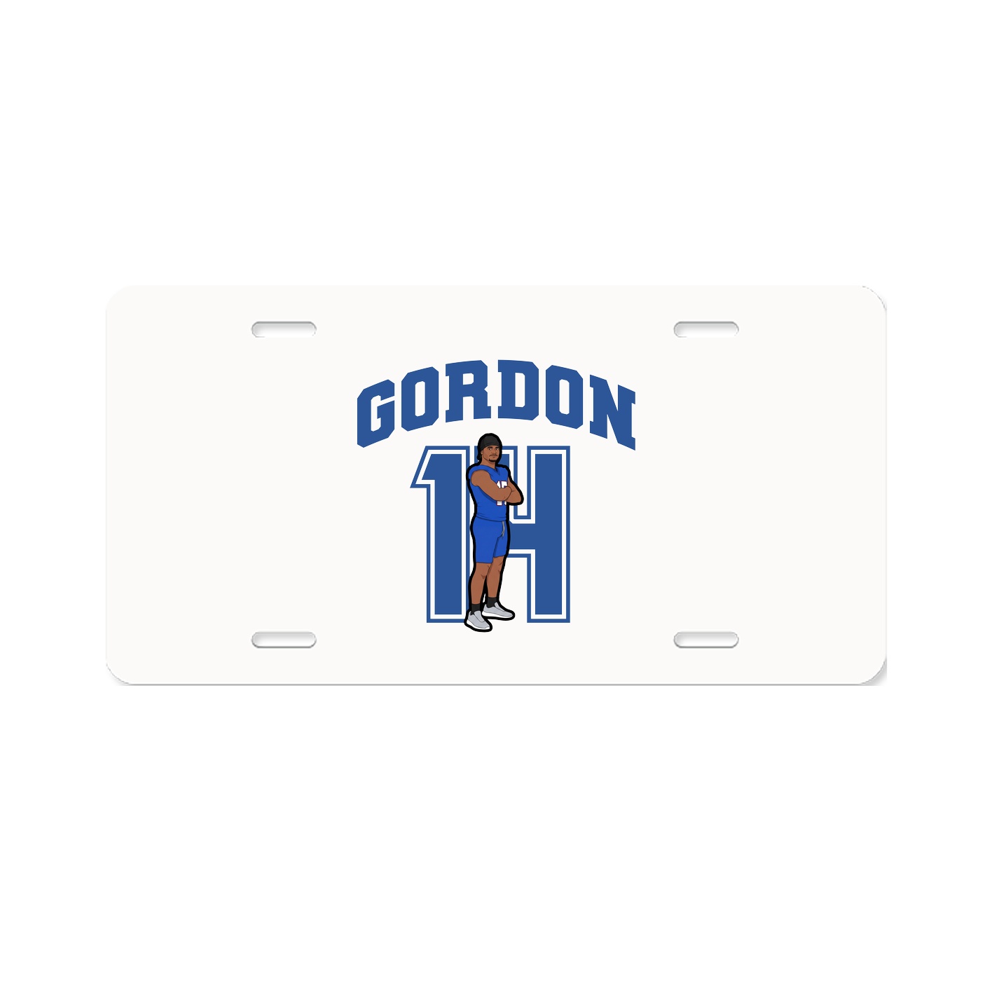 License Plate — Number in Classic