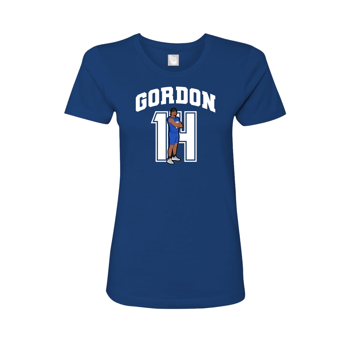 Womens Tee — Number in Royal