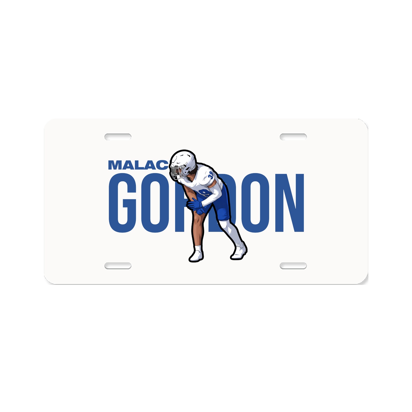 License Plate — Player Name in Classic