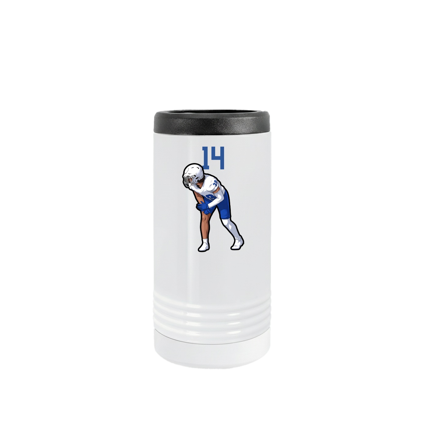 Slim Beverage Holder — Number Top in White
