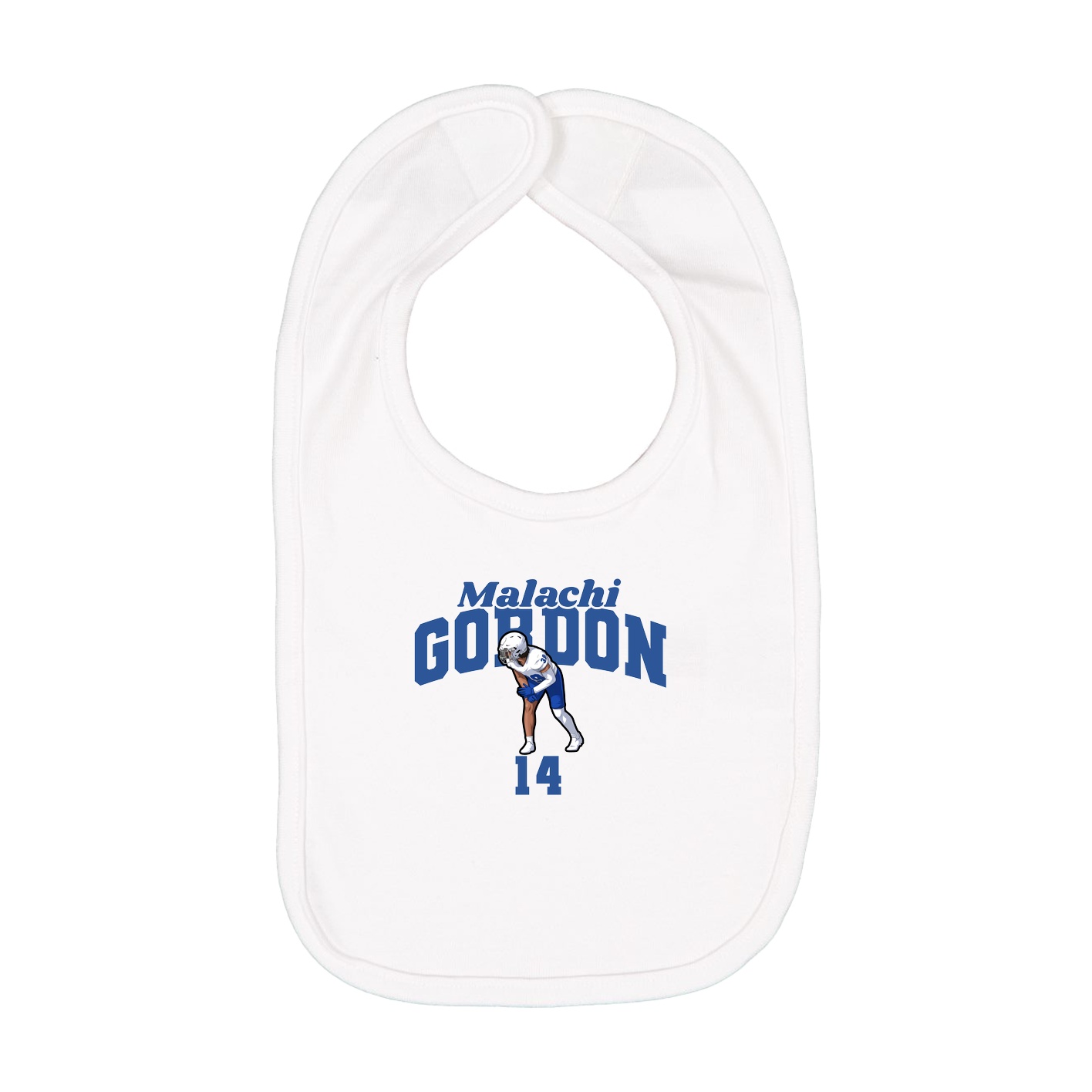 Infant Bib — Signature Arch in White