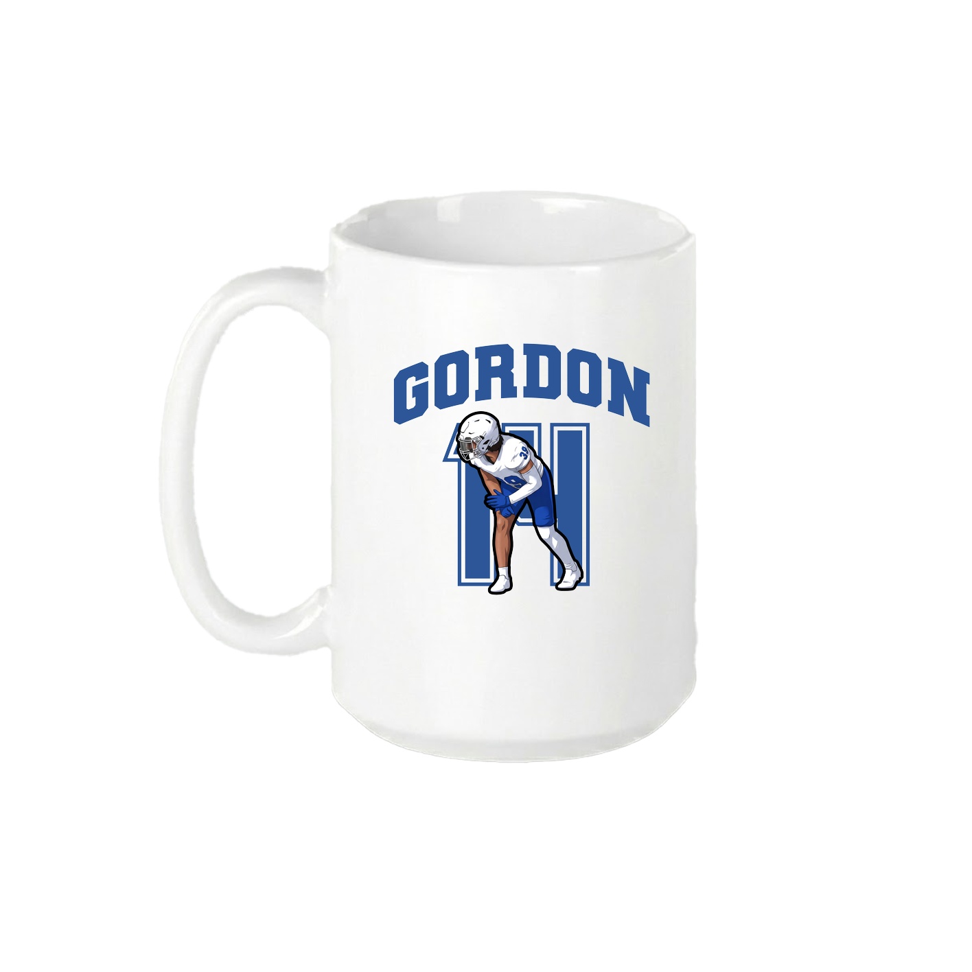 15oz Coffee Mug — Number in White
