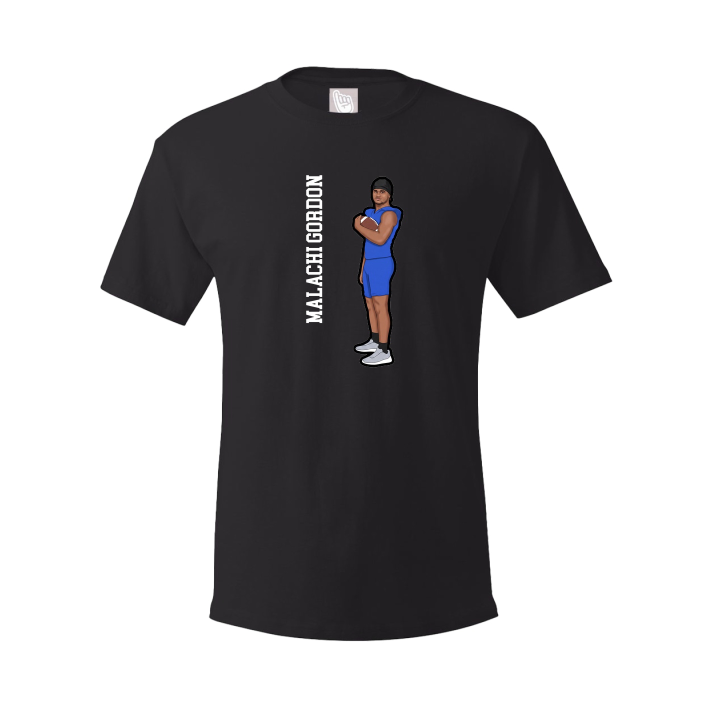 Tee — Name Vertical in Black