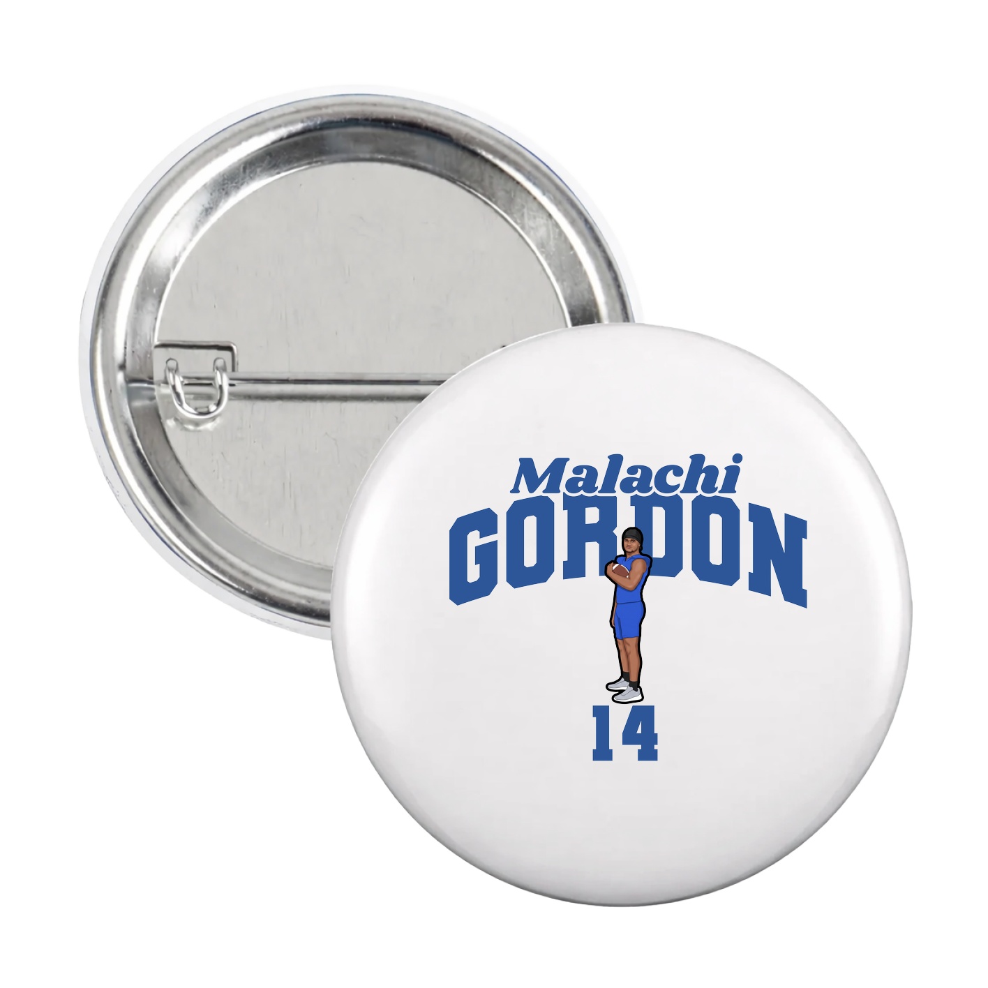 Game Day Button — Signature Arch in White