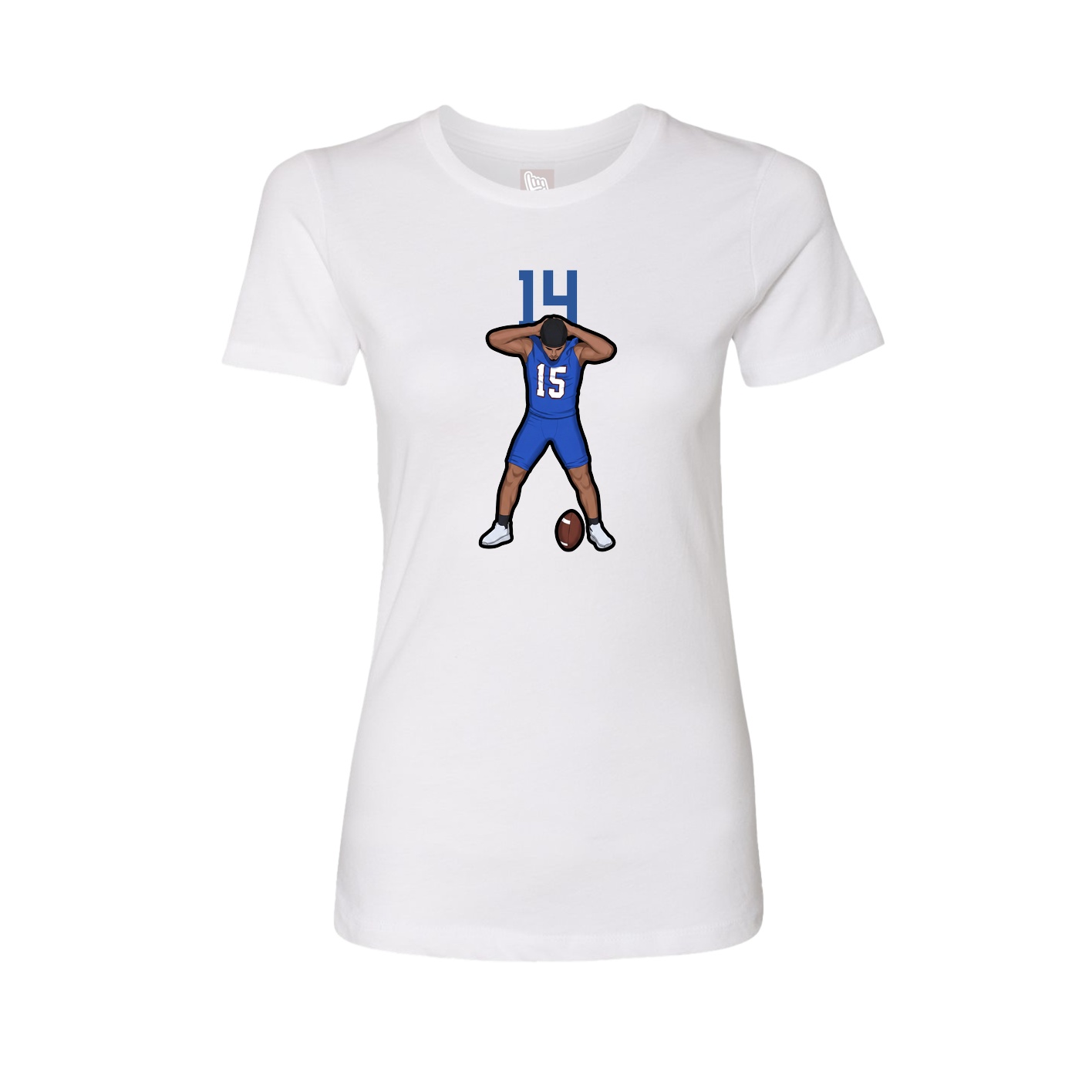Womens Tee — Number Top in White